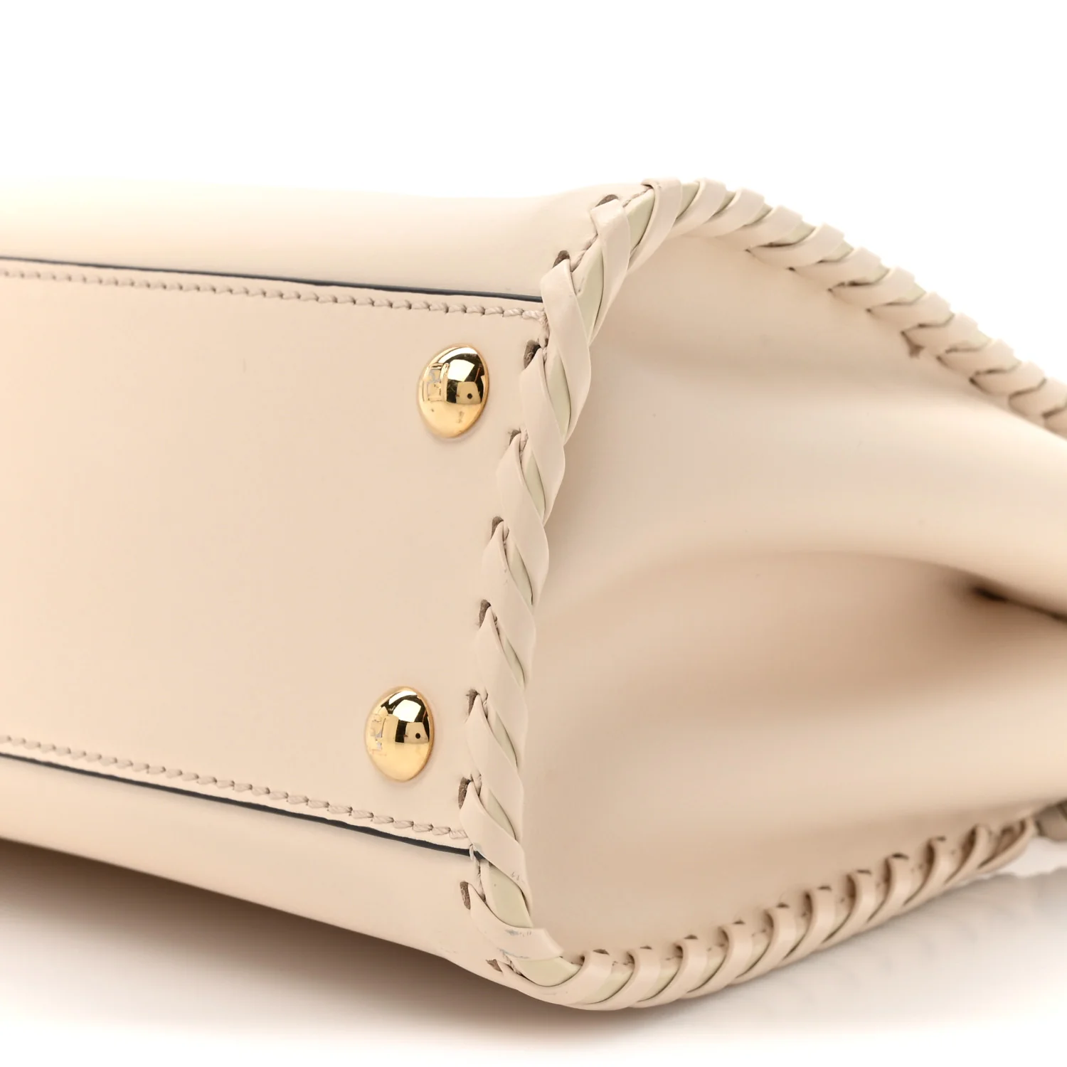 Nappa Interlace Mini Peekaboo Iconic Satchel Camelia