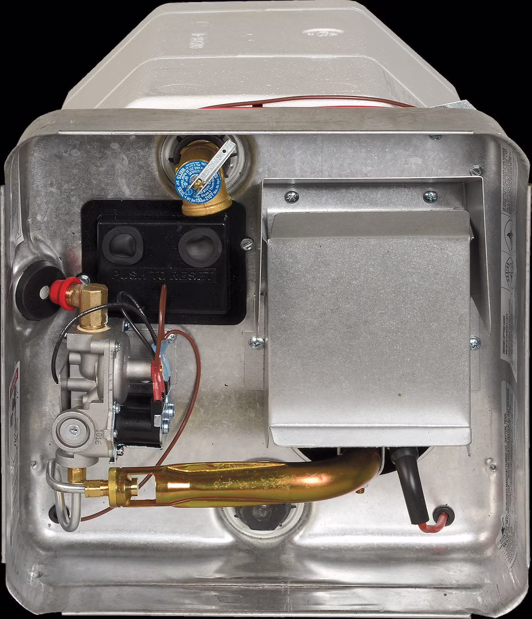 Suburban Gas Water Heater, 10 Gal Capacity with Direct Spark Ignition, Porcelain - Lined Steel