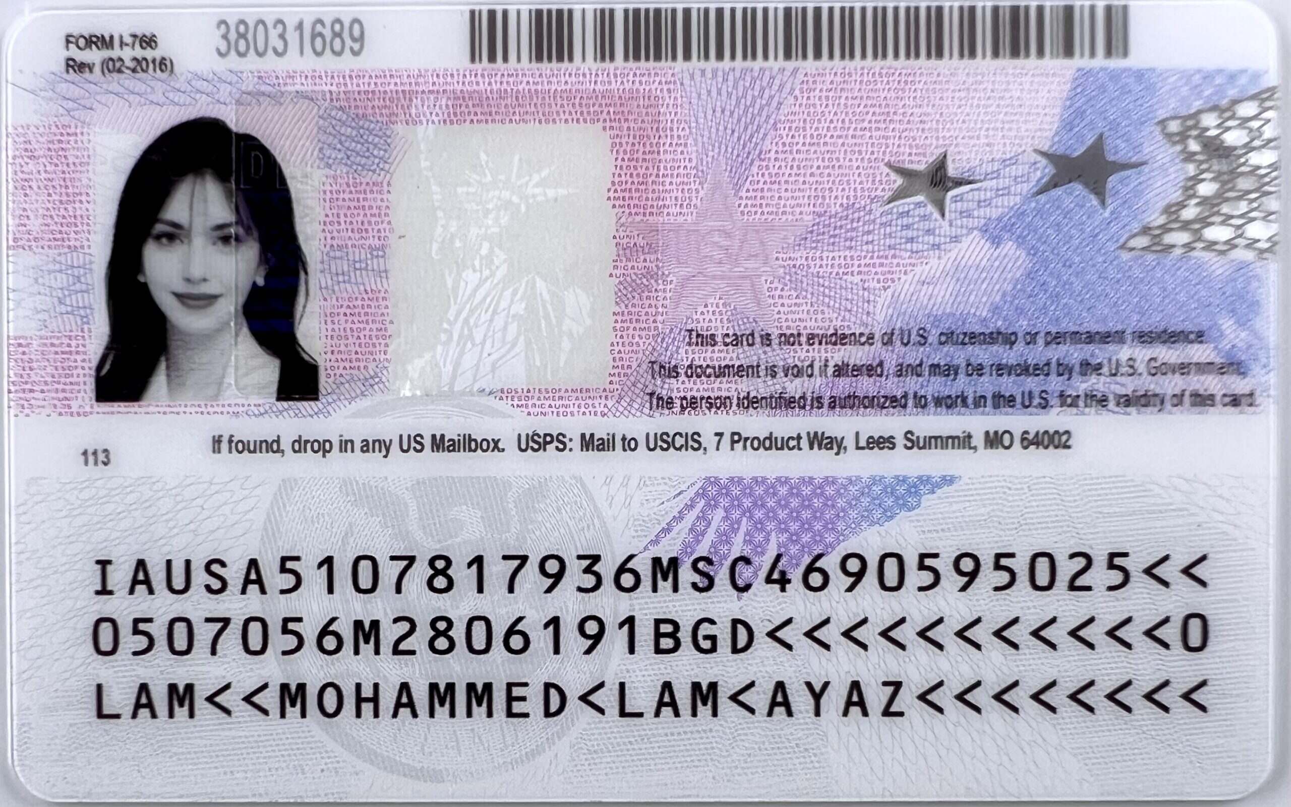 Employment Authorization Card