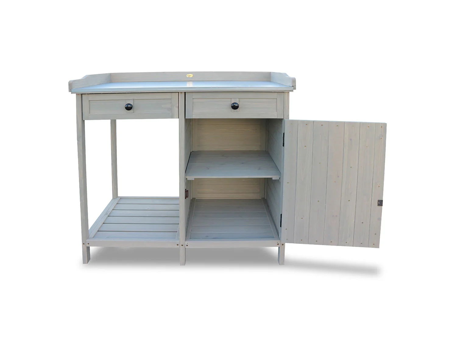 HABAU Table de jardin avec armoire infrieure, 98 x 48 x 95 cm