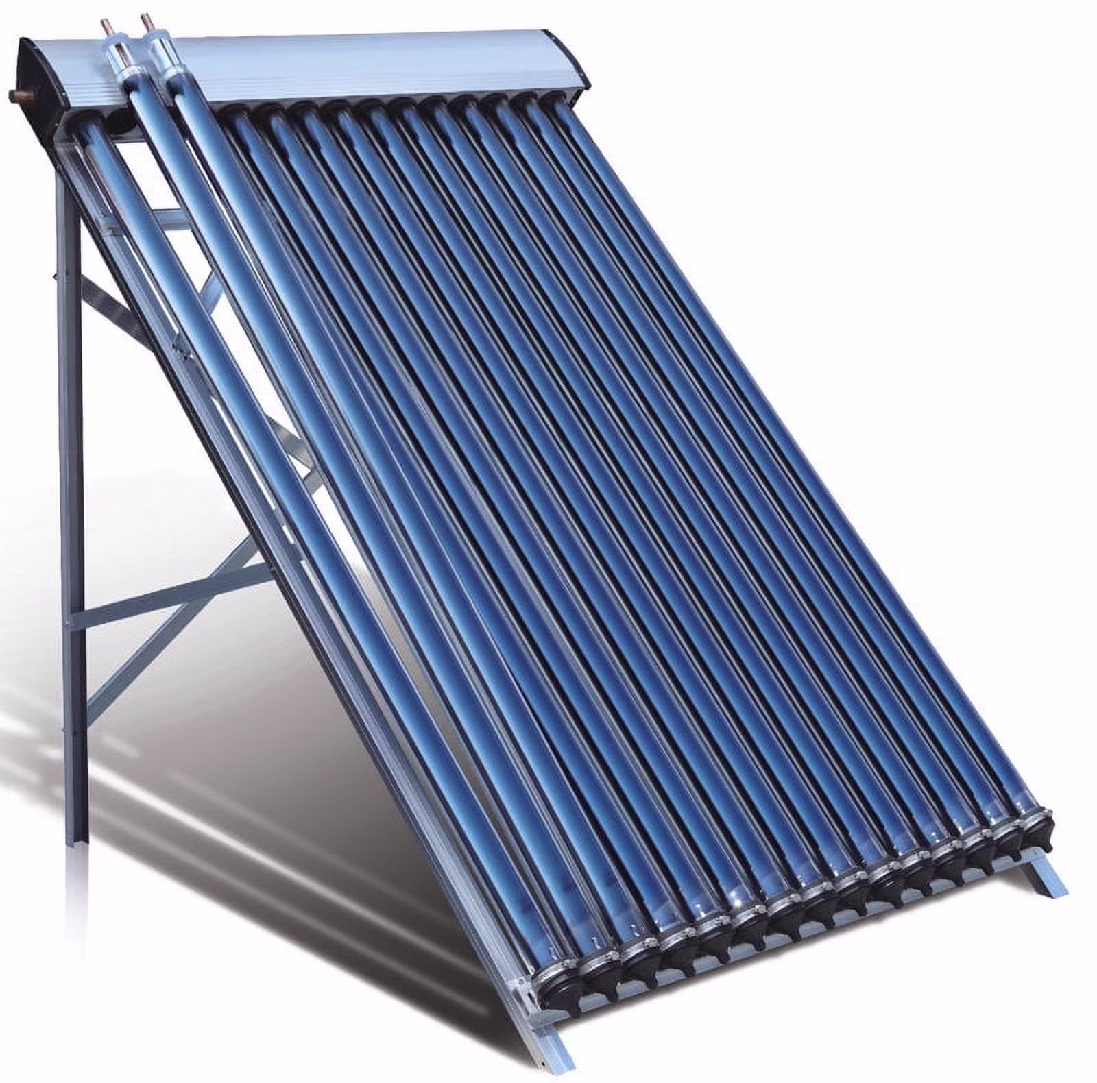 15 Tube Duda Solar Water Heater Collector 37 Frame Evacuated Vacuum Tubes SRCC Certified Hot