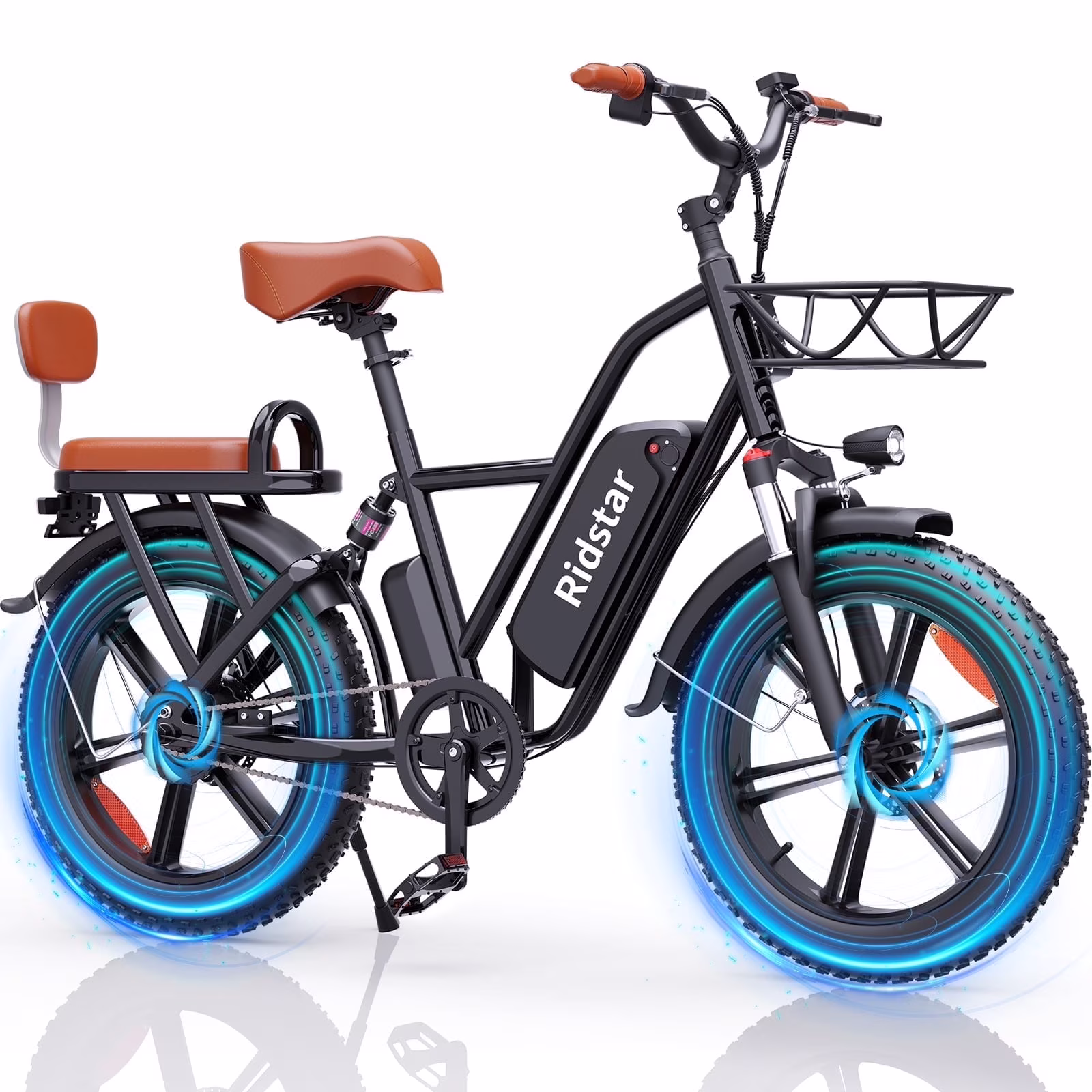 1500W Electric Bike for Adults,31MPH 48V 15 6AH Mountain Bike, 20"Fat Tire 7 Speed Electric Bicycle UL2849(20''1500W 48V 15 6AH 30MPH)