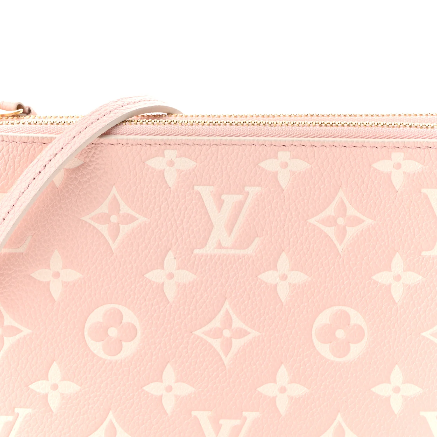 Empreinte Monogram Double Zip Pochette Rose