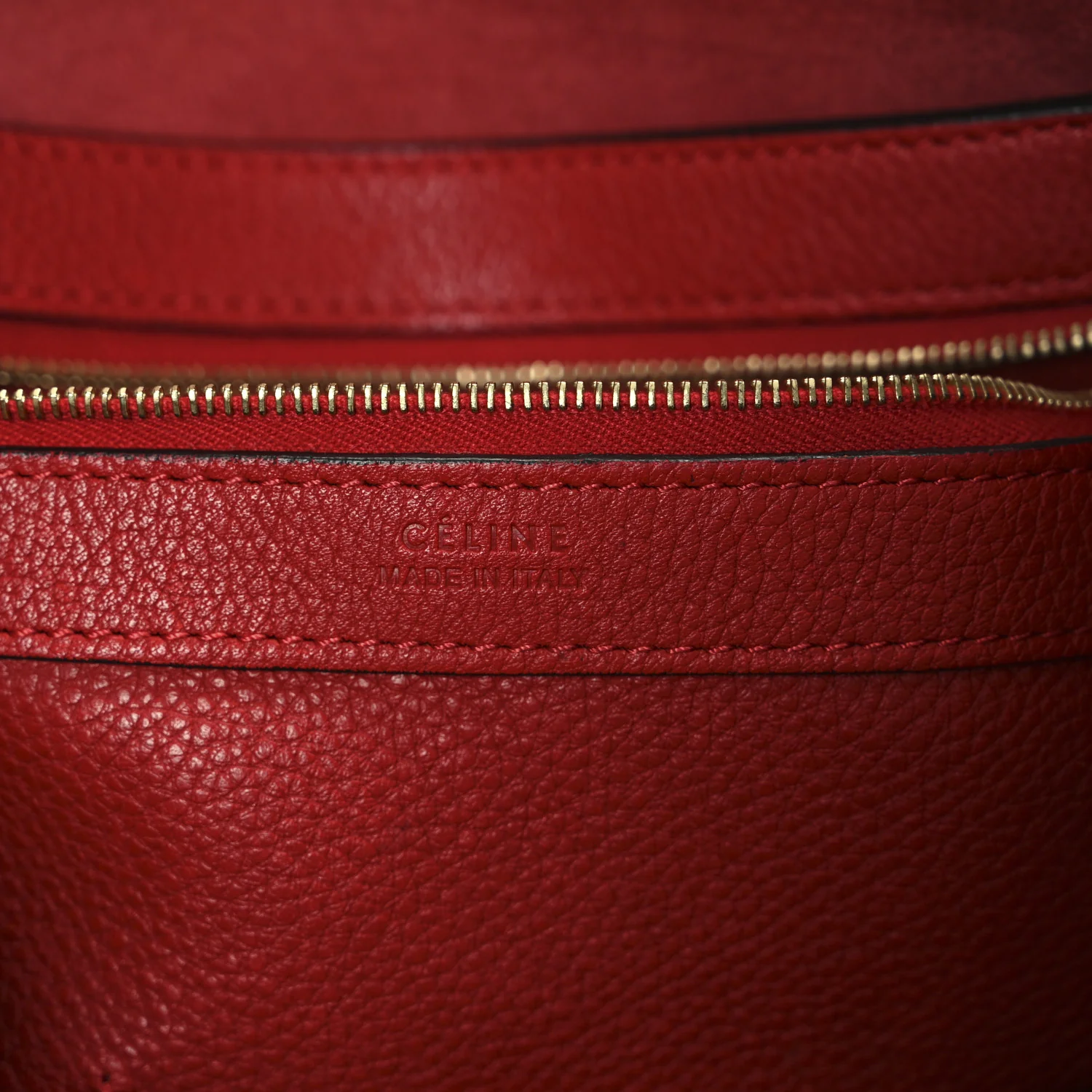 Soft Grained Calfskin Medium Belt Cabas Phantom Coquelicot