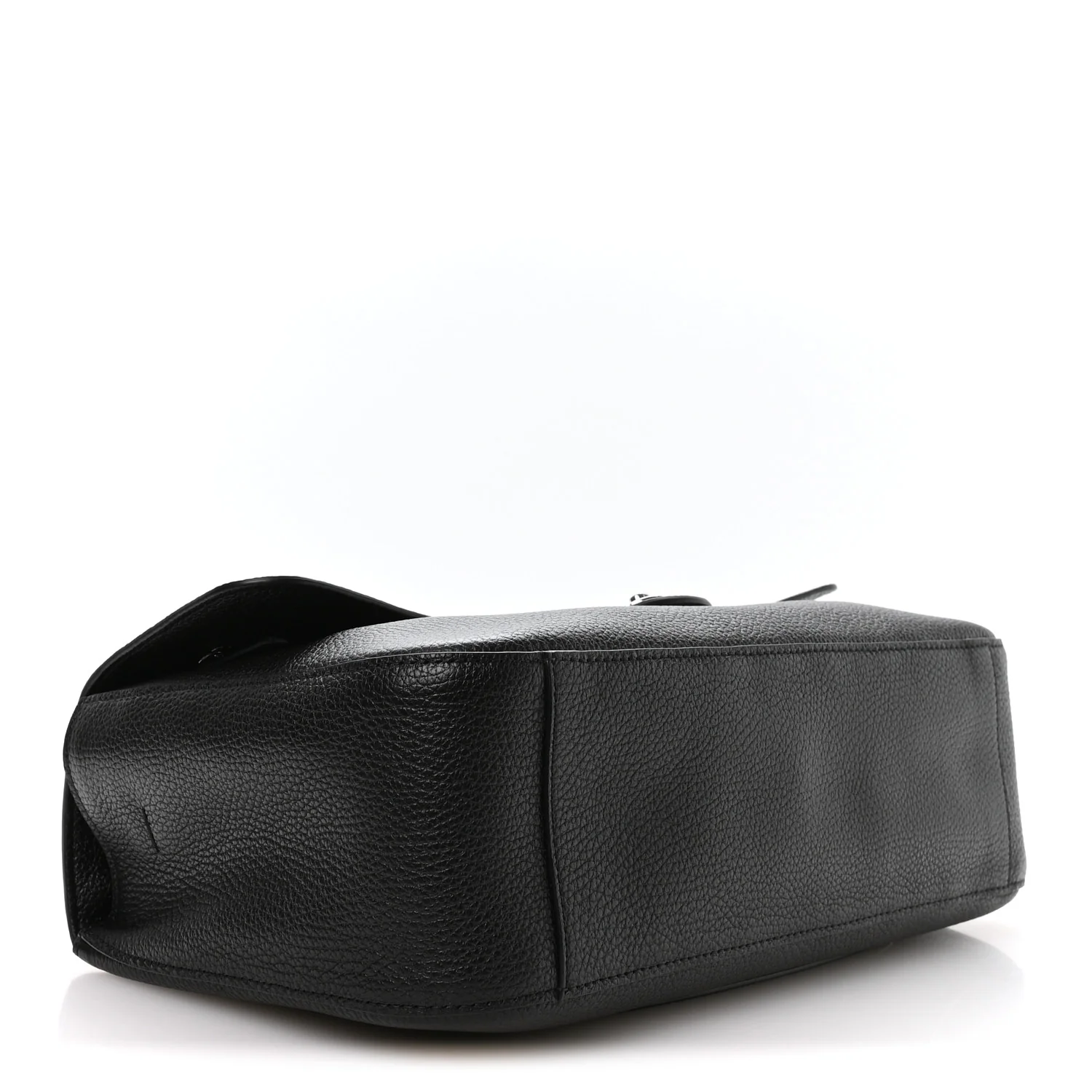 Grained Calfskin Small Souplissimo Maxi Flap Black