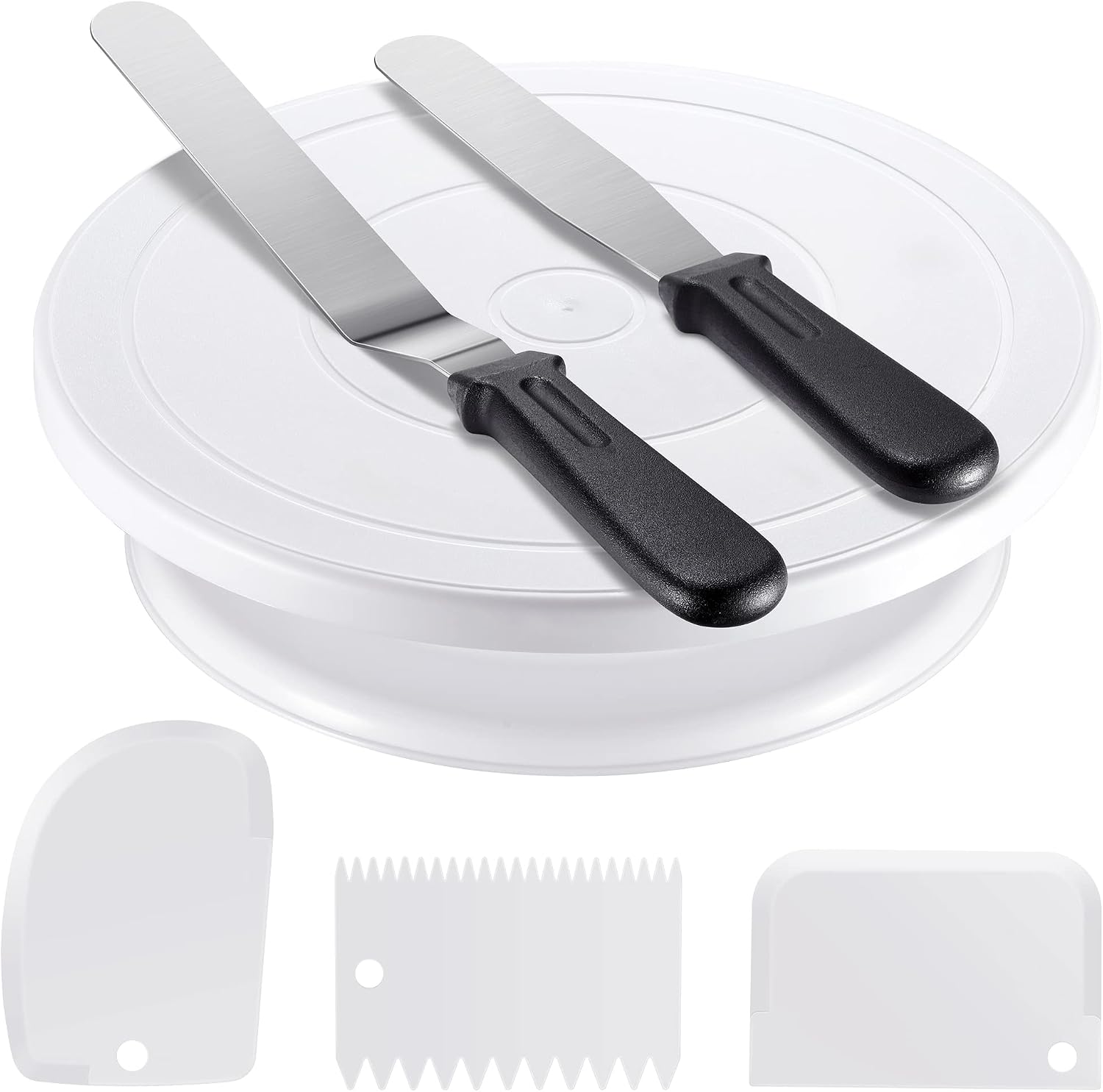Kootek Cake Decorating Kit with Turntable Baking Supplies for Beginners and Pros