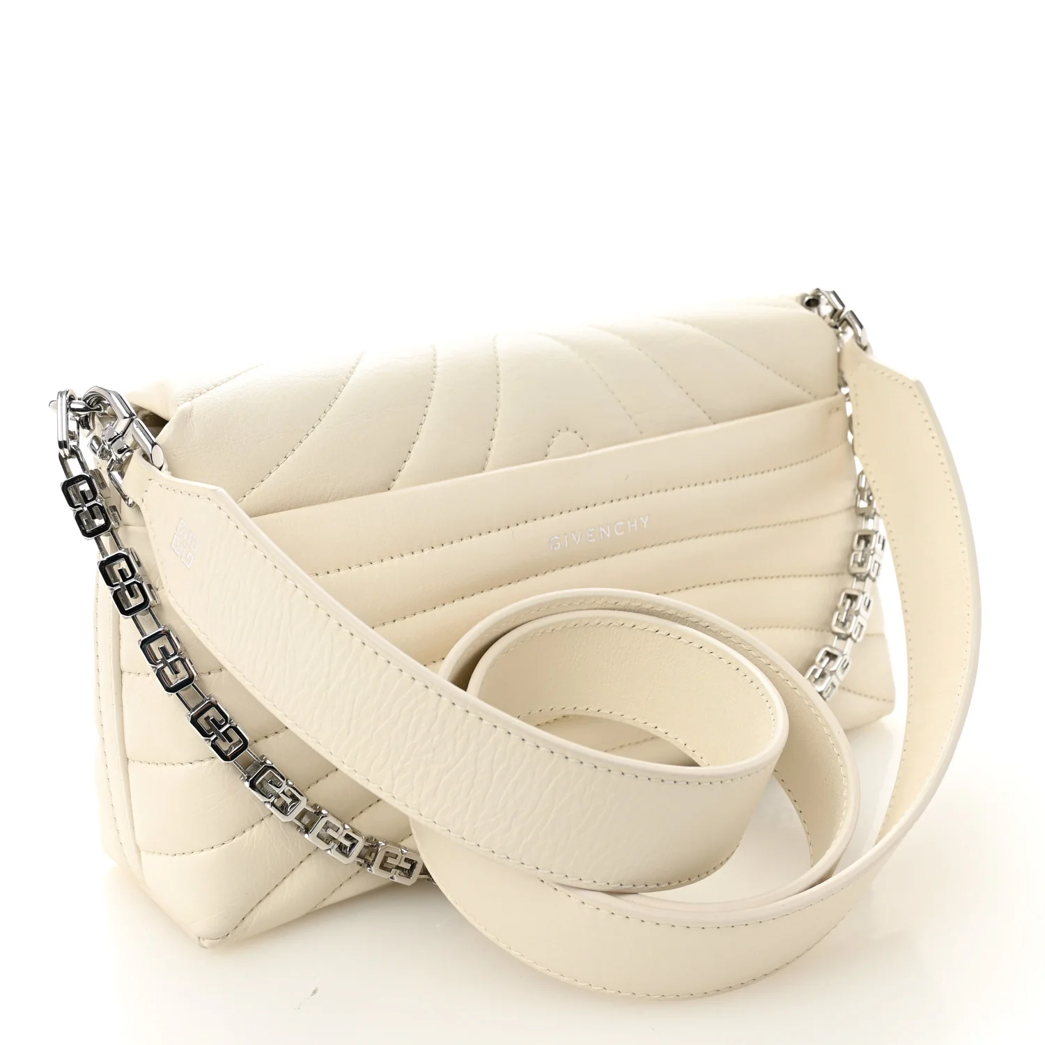Calfskin Quilted Small 4G Shoulder Bag Ivory