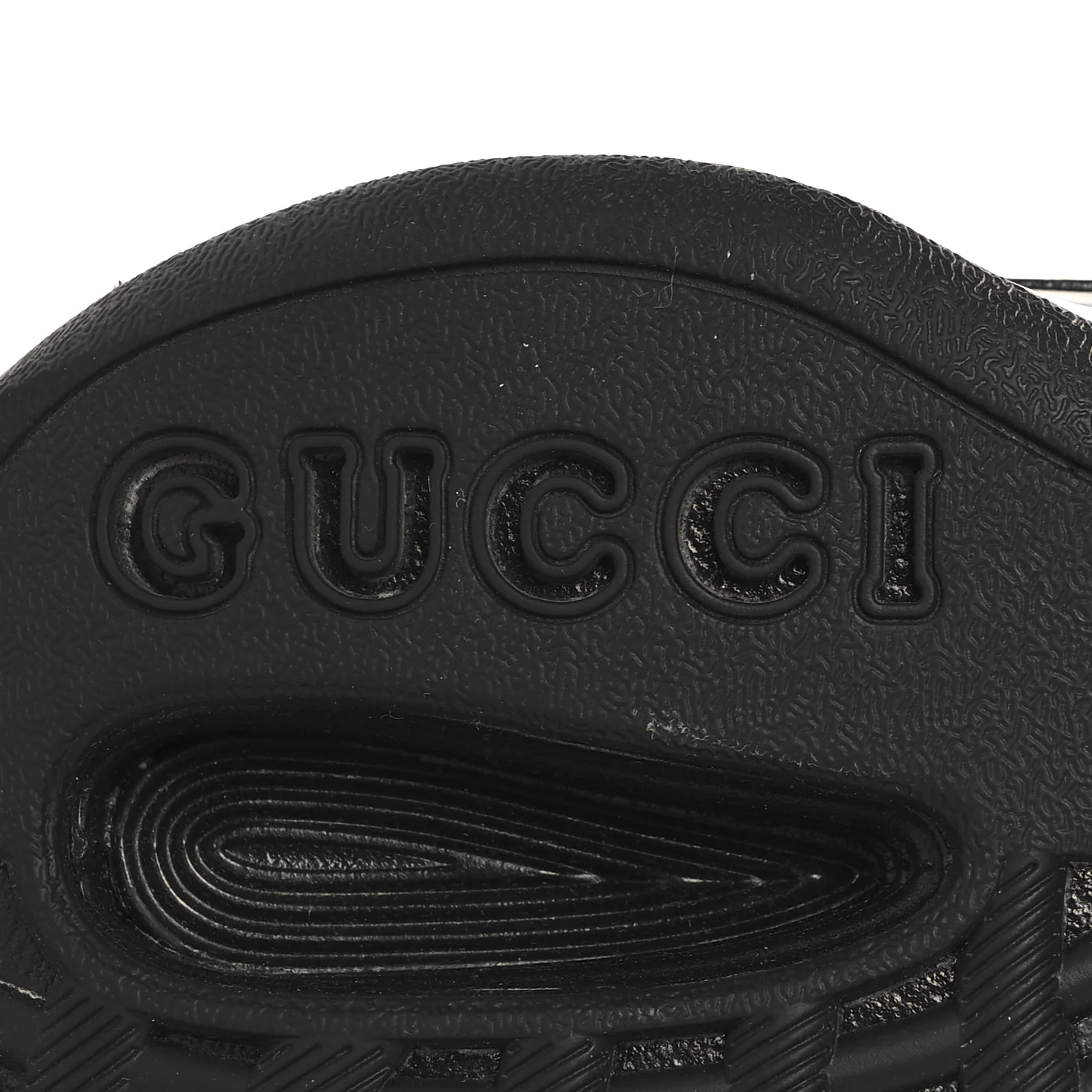 Tela Retino Mesh Crystal Suede GG Monogram Womens Gucci Run Sneakers 36.5 Black Silver