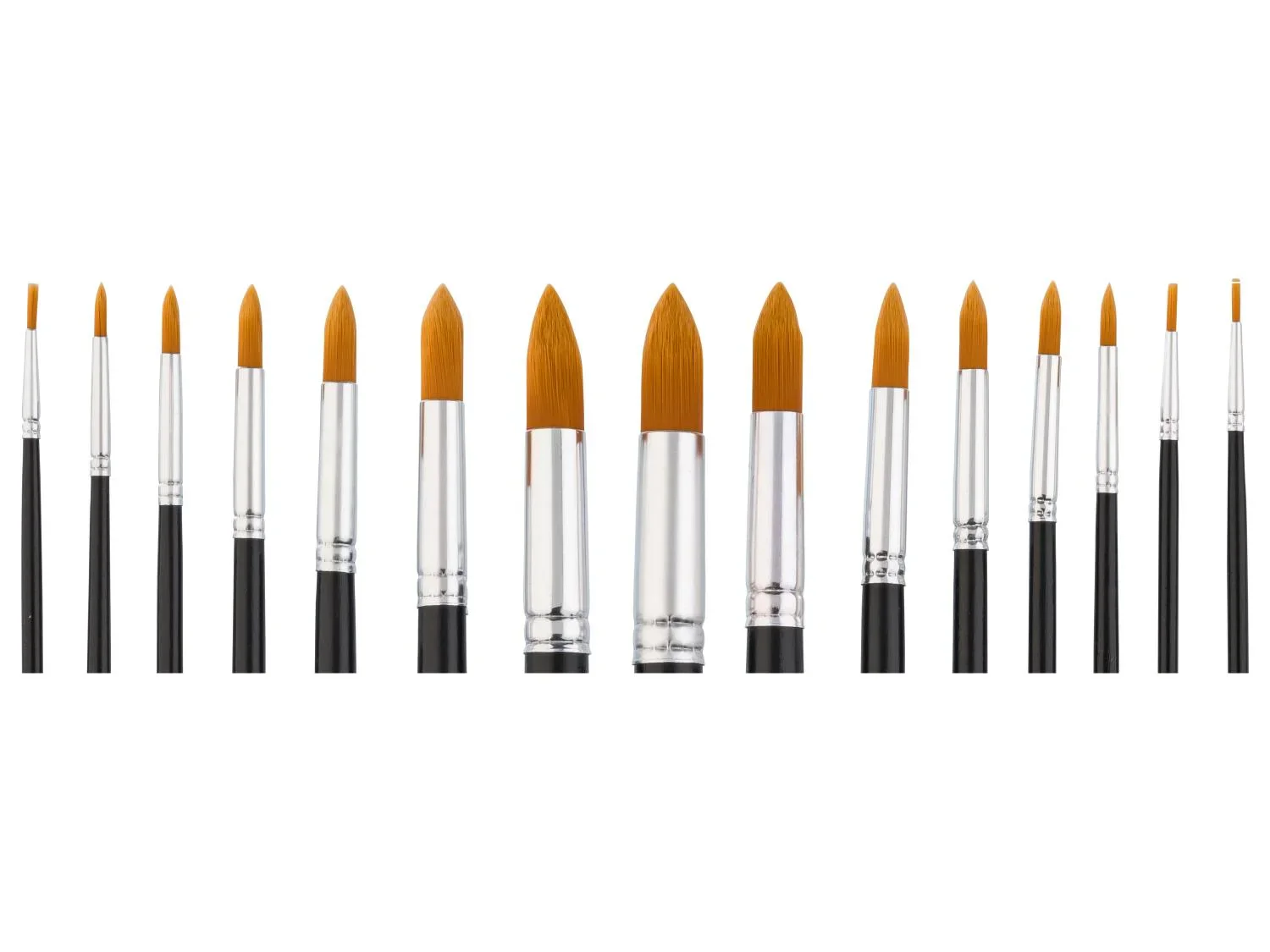 crelando Set de pinceaux ronds ou plats