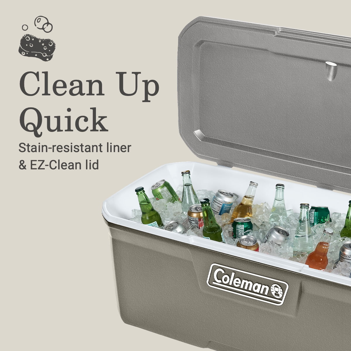 316 Series 150QT Hard Chest Cooler, Silver Ash(Gray) - Image 3