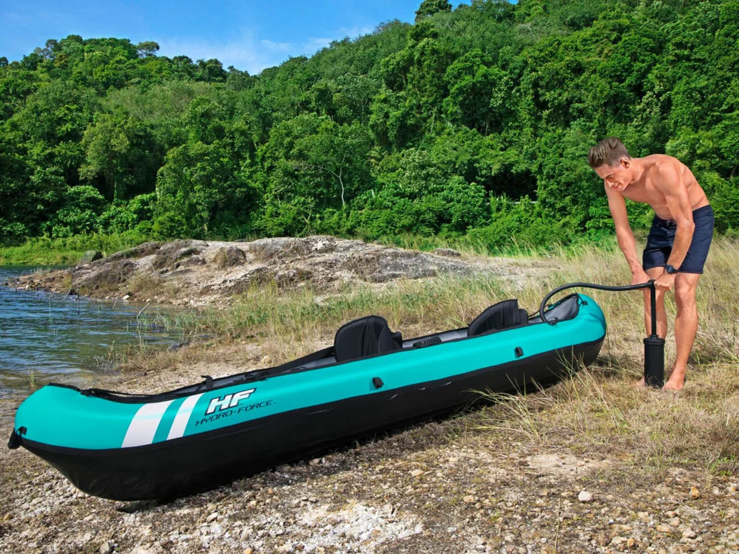 Bestway Ensemble de kayak gonflable, 330 x 94 x 48 cm