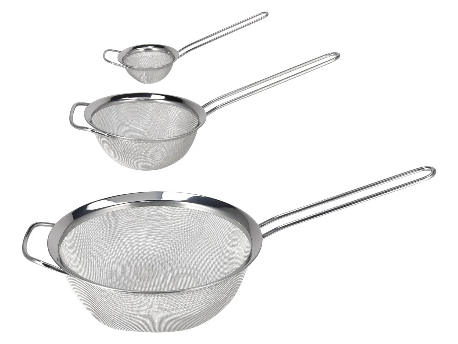 SILVERCREST Set de 3 passoires en acier inoxydable