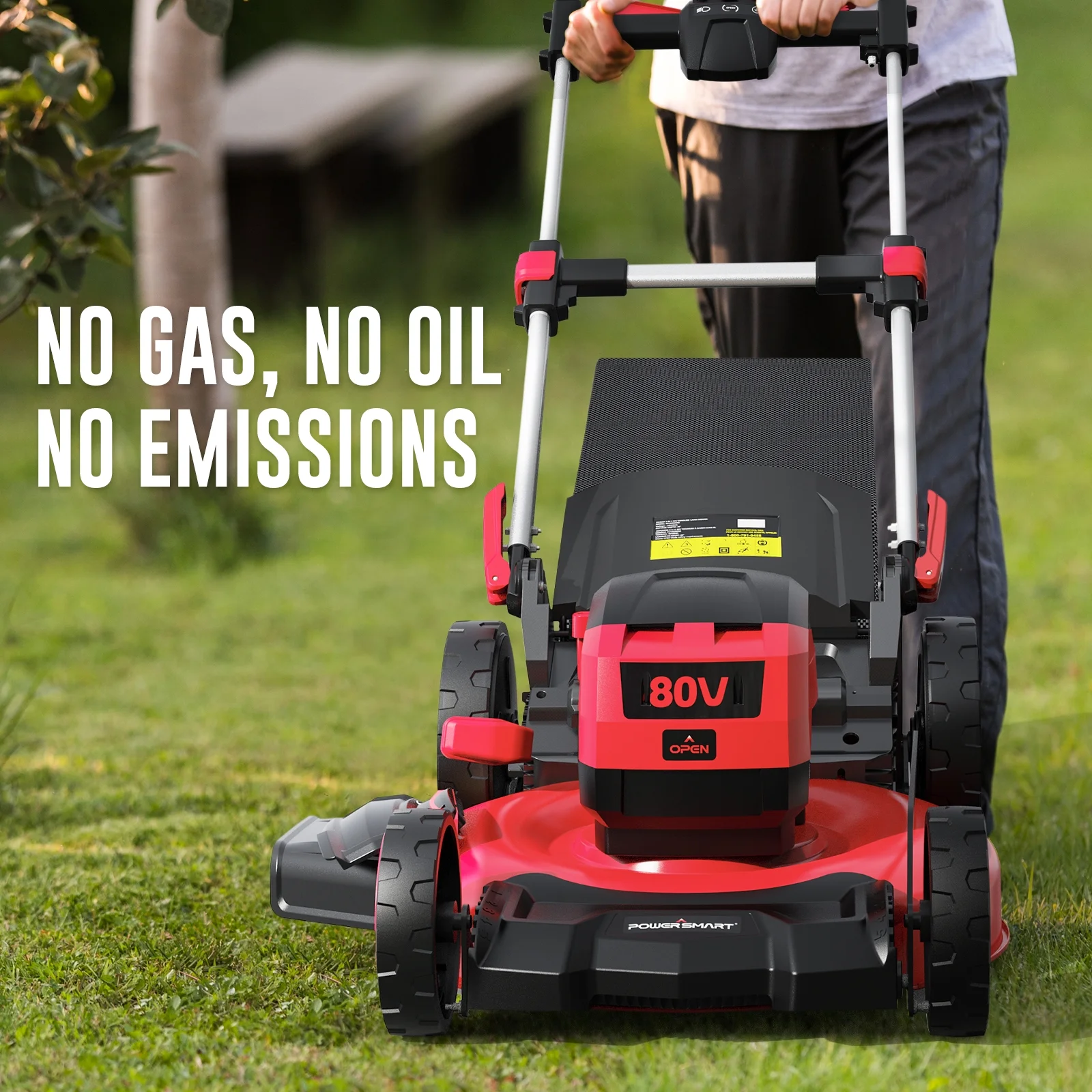 80V 22-inch Self-Propelled Cordless Lawn Mower with 6.0Ah Battery and Charger - Image 5
