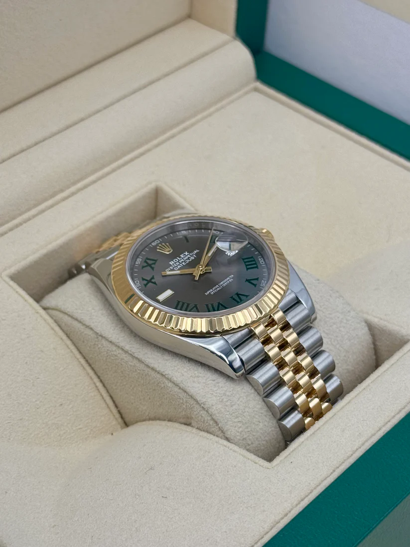 [Super Clone]RLX  Datejust 41mm Two-Tone Yellow Gold Fluted Bezel 
