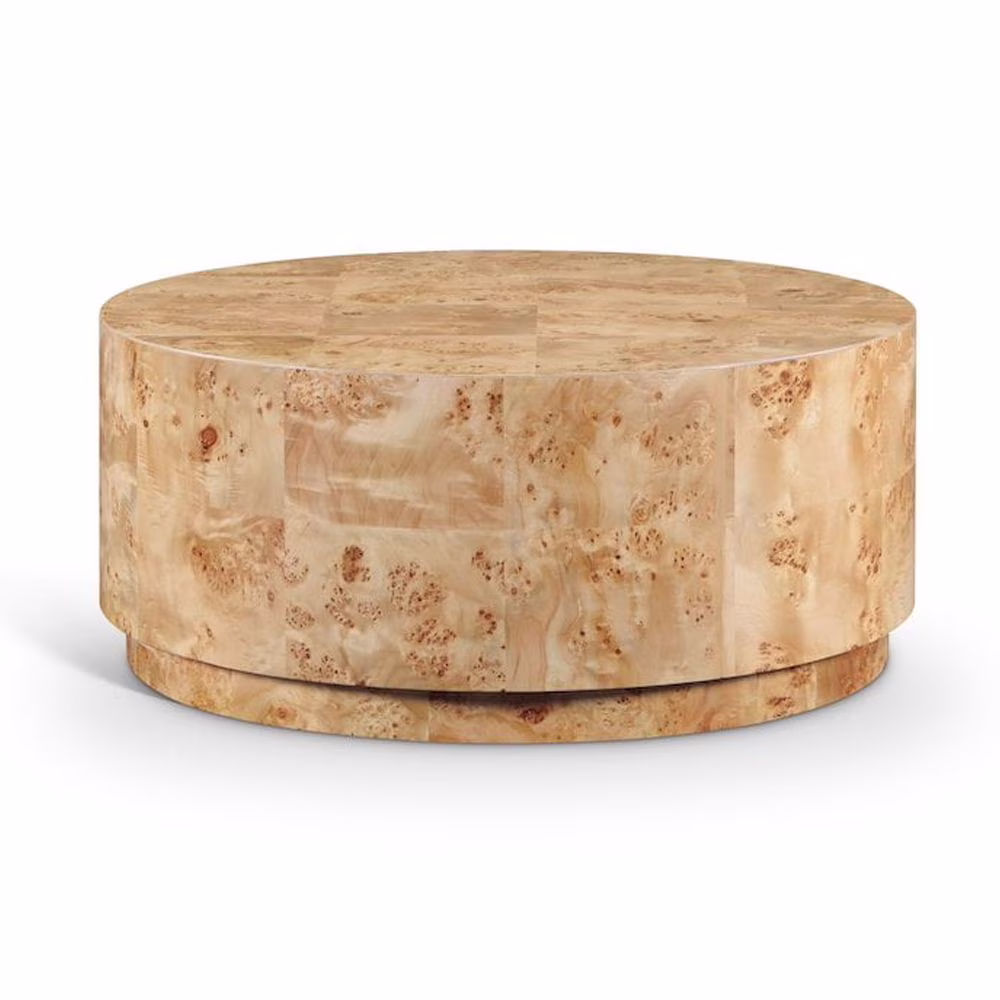 Meridian Furniture Burl Natural Ash Coffee Table