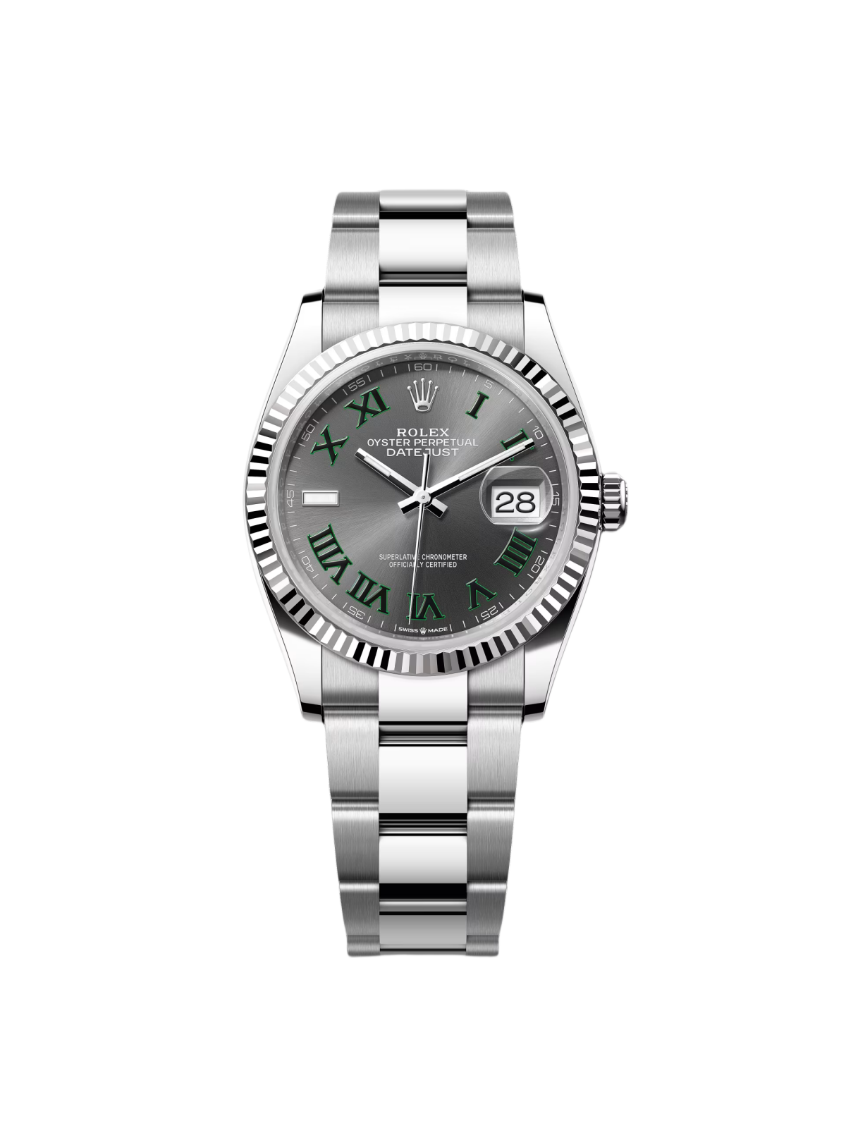 【Super Clone】RLX  Datejust 36mm 126234 Datejust Slate Roman Dial Jubilee Watch