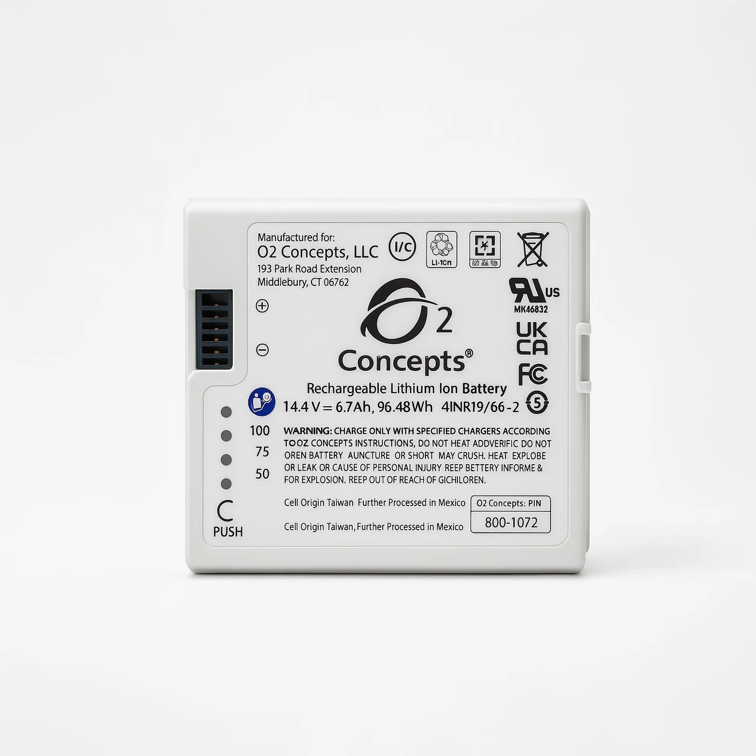 Battery for Liberty 2 Portable Oxygen Concentrator Image 3