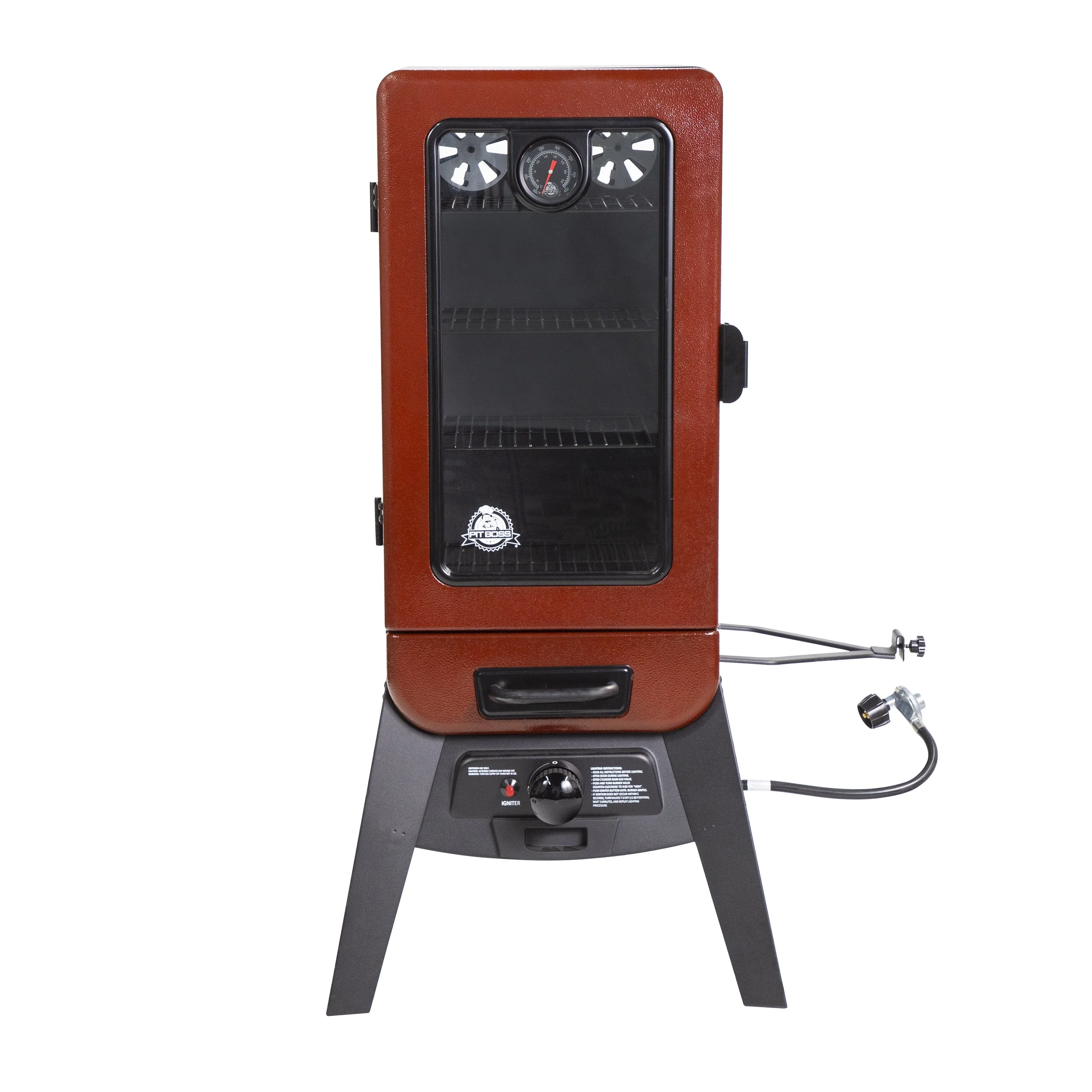 3 Series Gas Smoker in Red Hammertone PBV3G1