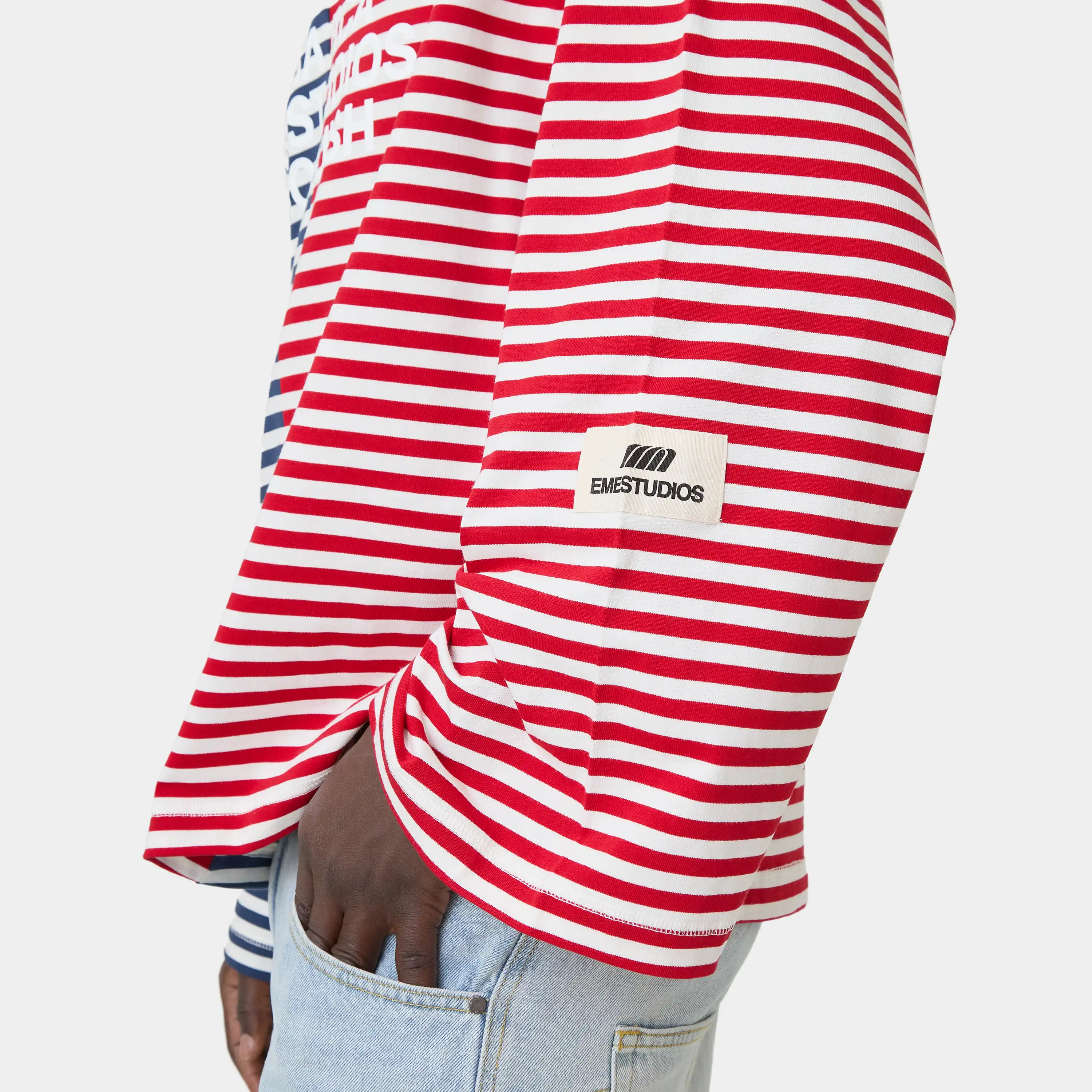 Roguish Navy Striped Long Sleeve