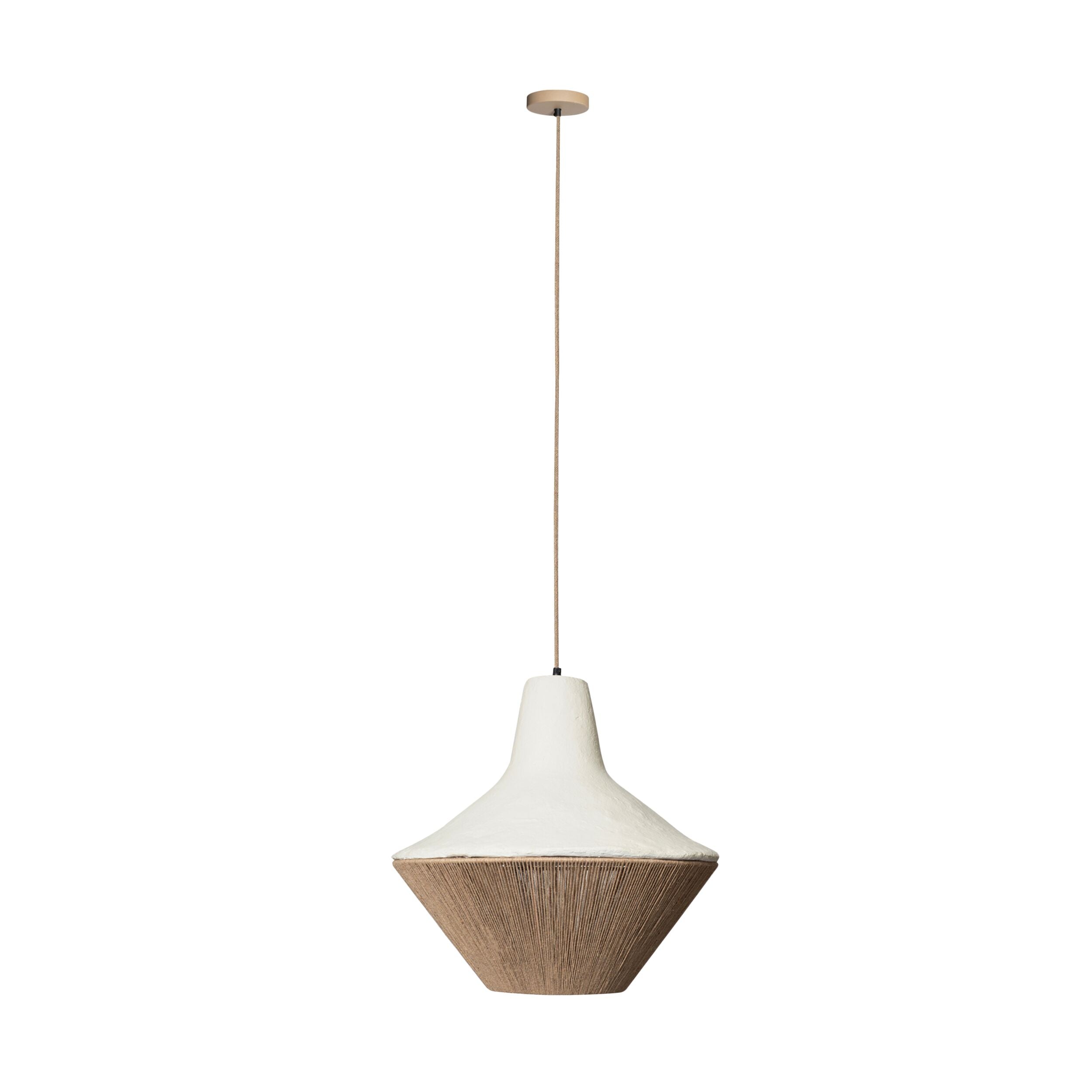 Maris Pendant White Natural 48x48x49cm