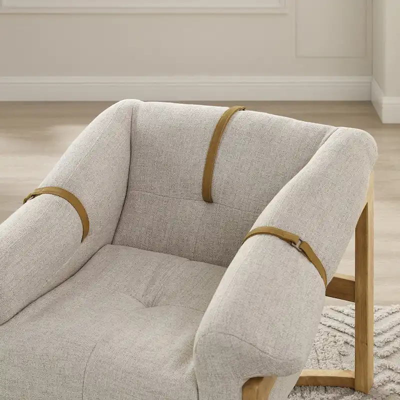 Lounge Chair with Leather or Fabric Upholstery