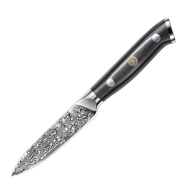 Skrellekniv 20 cm svart