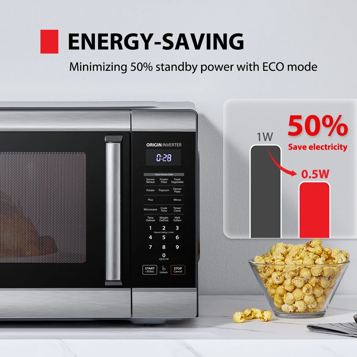 Toshiba 2.2 Cu. Ft. 24.4'' Microwave Oven in Stainless Steel