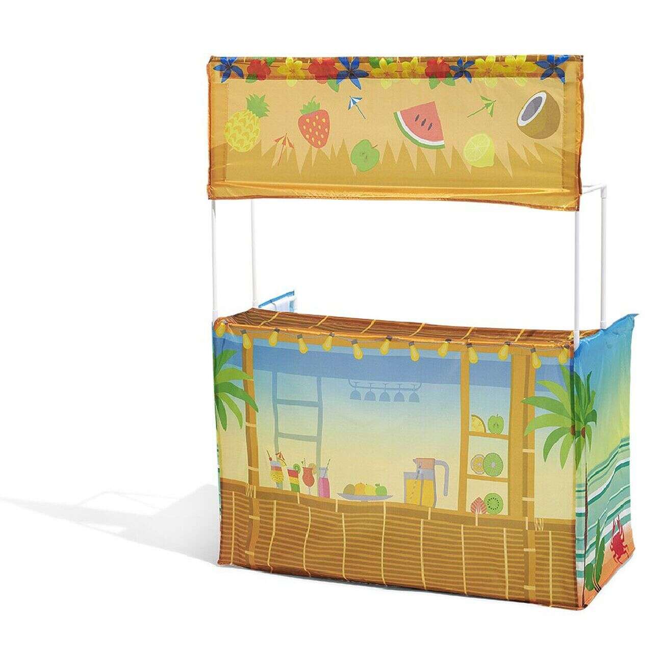 Kiosque fruit exotique pour enfant vert et marron