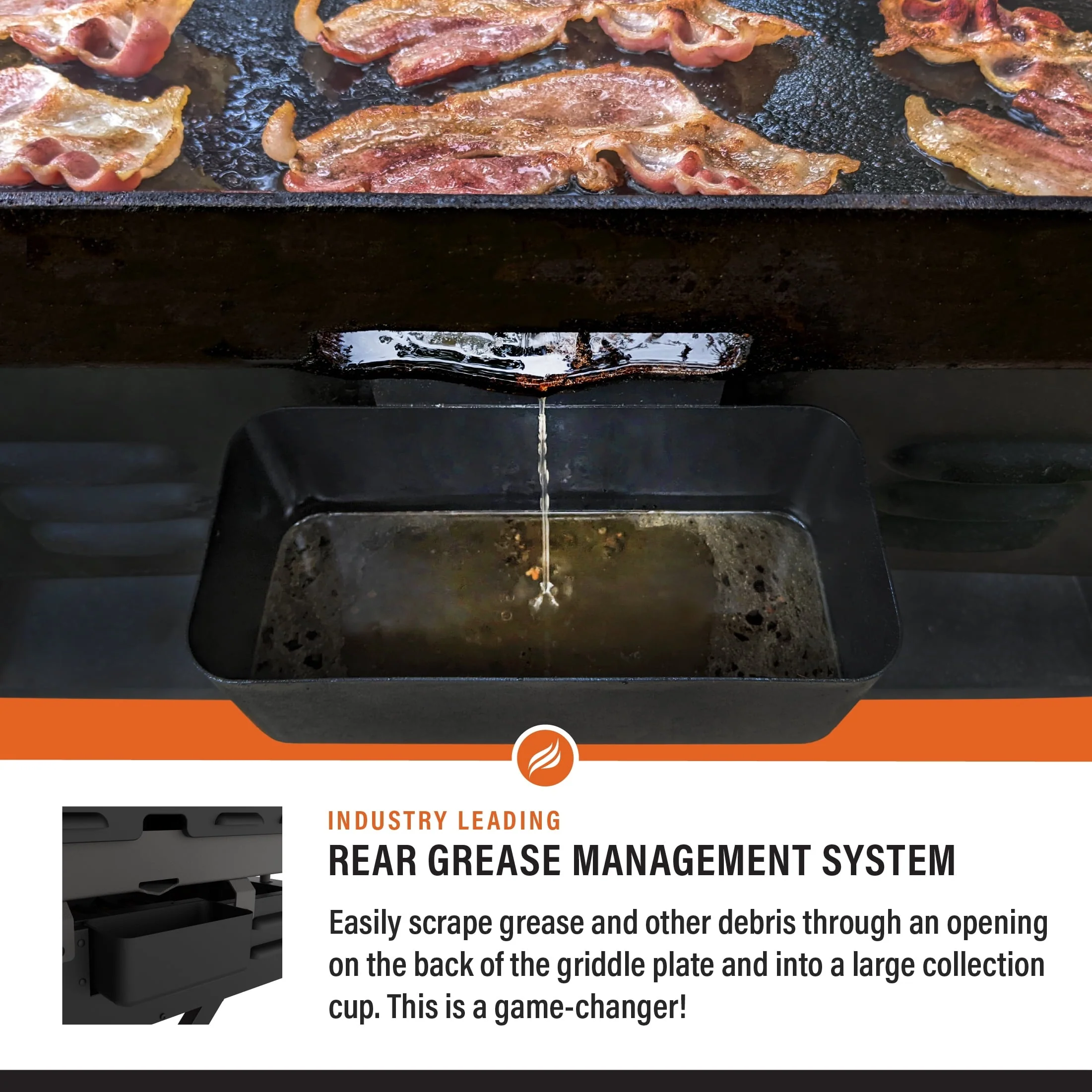 Blackstone on the Go 2 Burner 22" Scissor Cart Griddle with Hood Propane Image 4