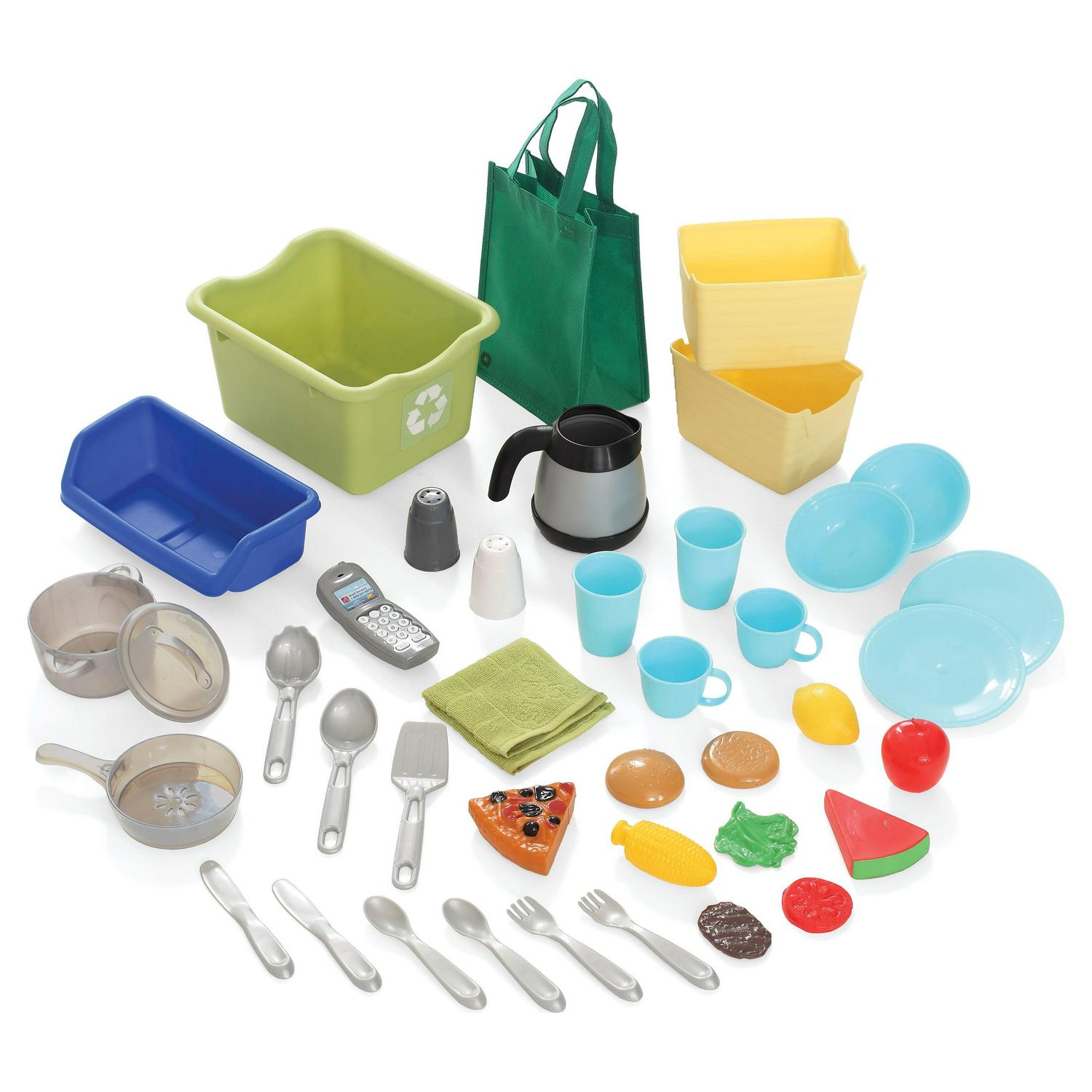 Heart of the Home Brown Toddler Play Kitchen Set - Image 2