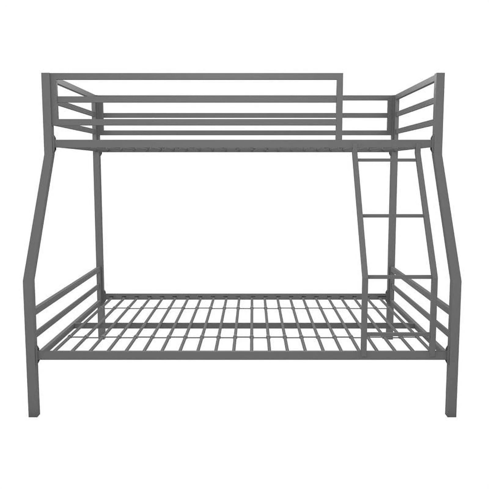 Teen Charlie Twin Over Full Metal Bunk Bed, Gray Image 7