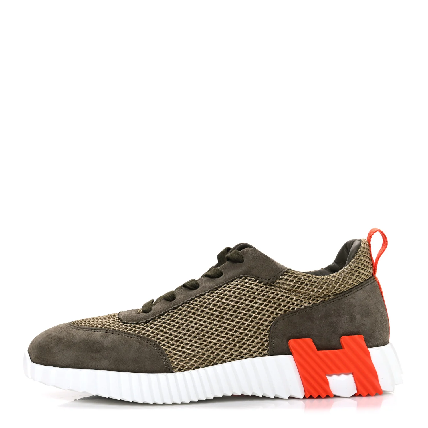 Air Mesh Suede Goatskin Mens Bouncing Sneakers 42 Vert Toundra