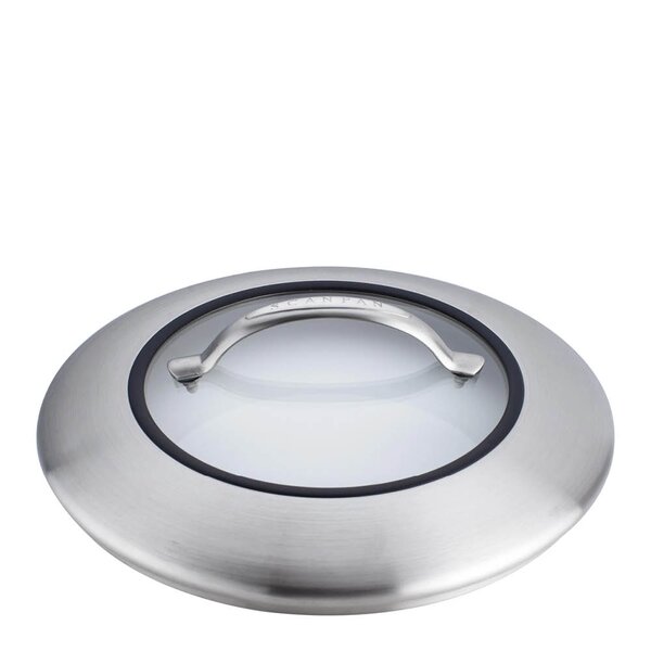 CTX glasslokk 20 cm klar/stål