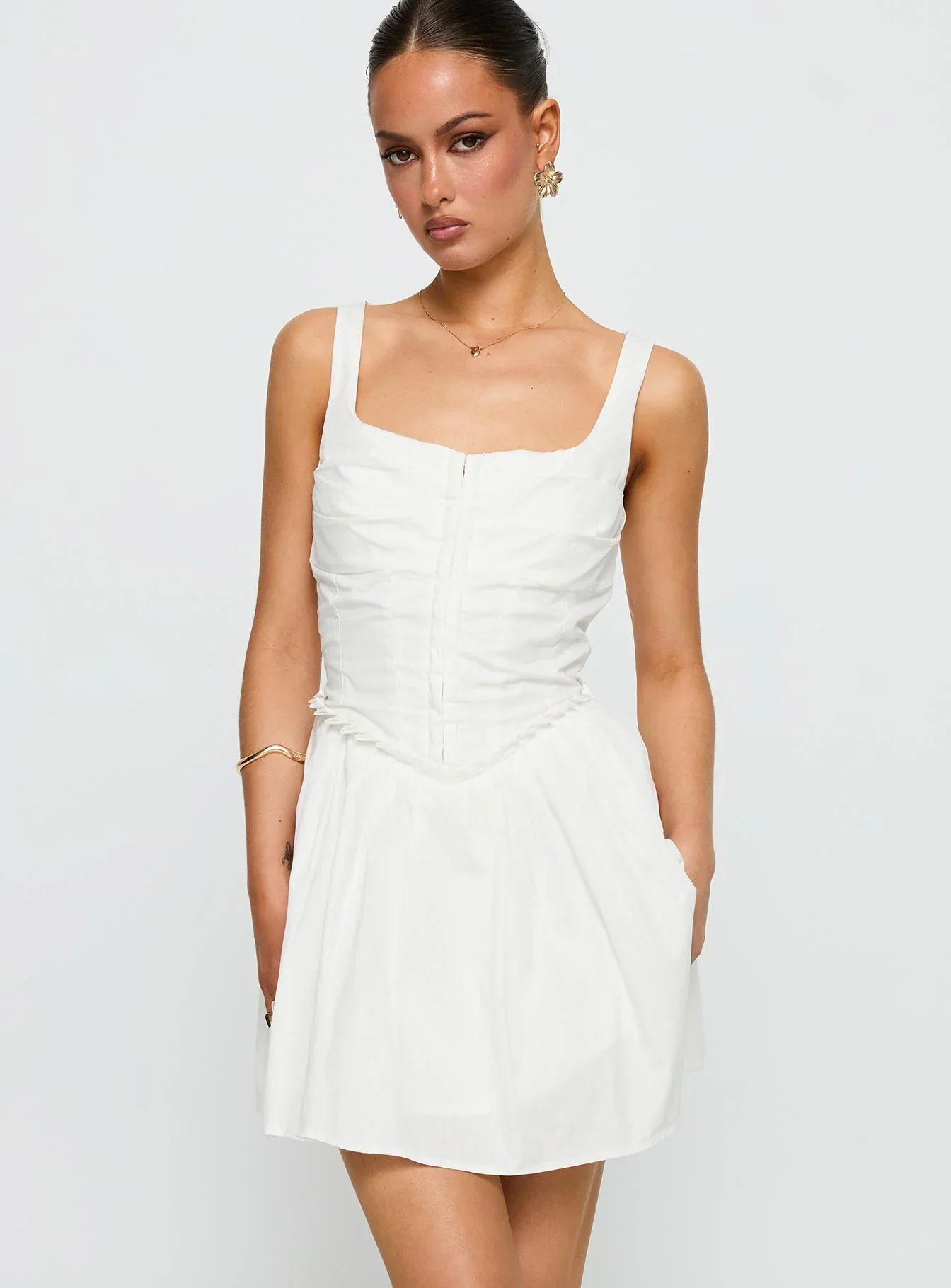 Wild Ideas Mini Dress White