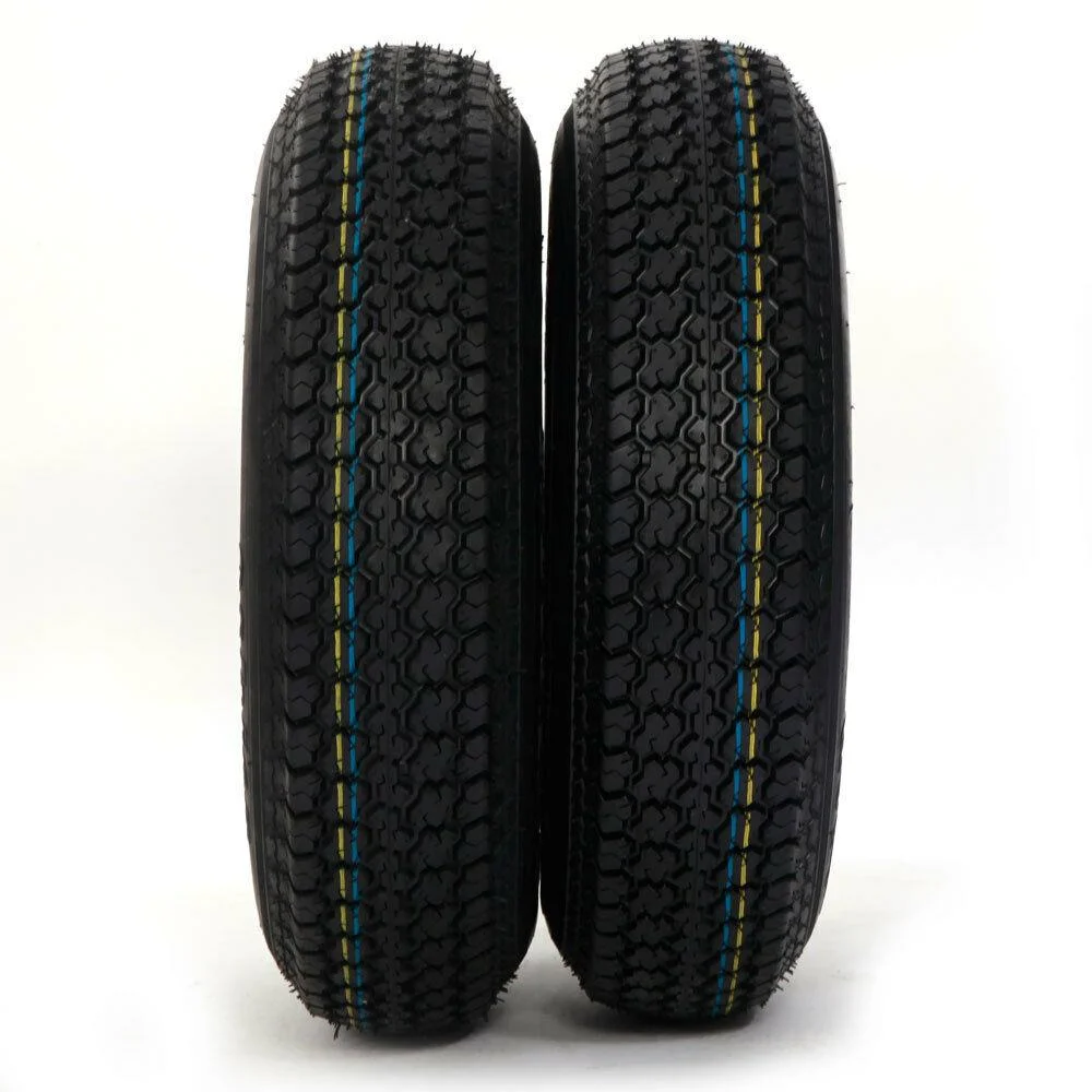 Ktaxon 2PCS Trailer Tires on Rims ST175 - 80D - 13 ST175/80D - 13 6PR H188 5 Lug/4.5