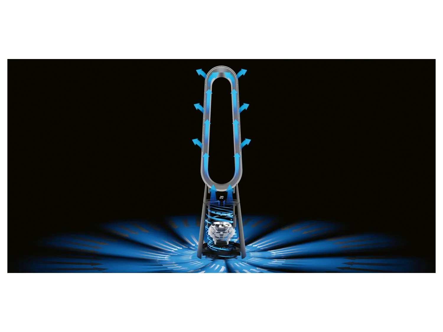 TRONIC Ventilateur sur pied, 35 W