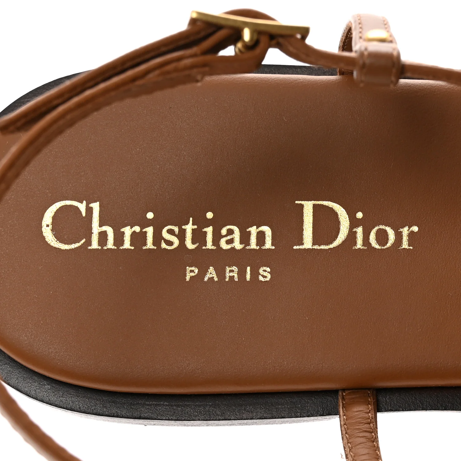 Calfskin C'est Dior Sandals 39 Cuir