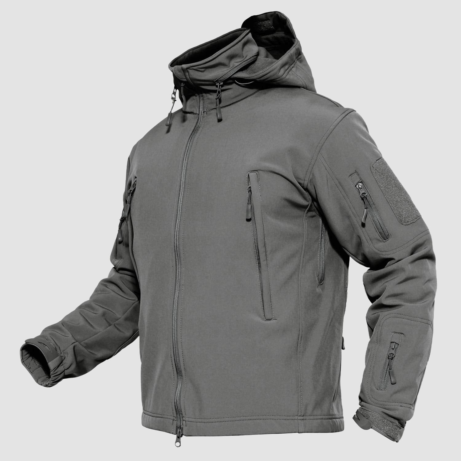 Veste tactique homme, veste de ski d'hiver, imperméable, doublure polaire softshell, multipoches