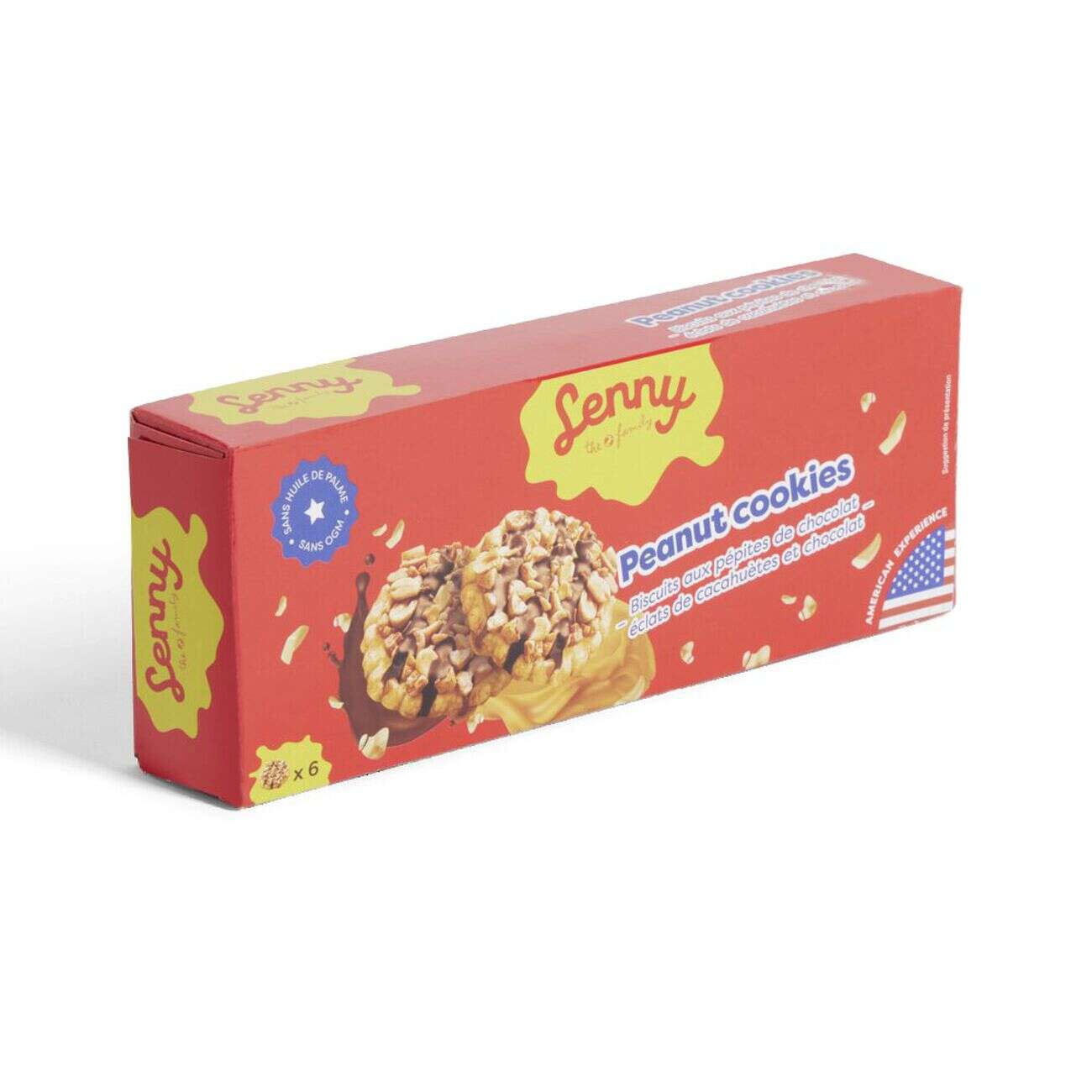 Biscuits Lenny pépites de chocolat et éclats de cacahuète 150gr