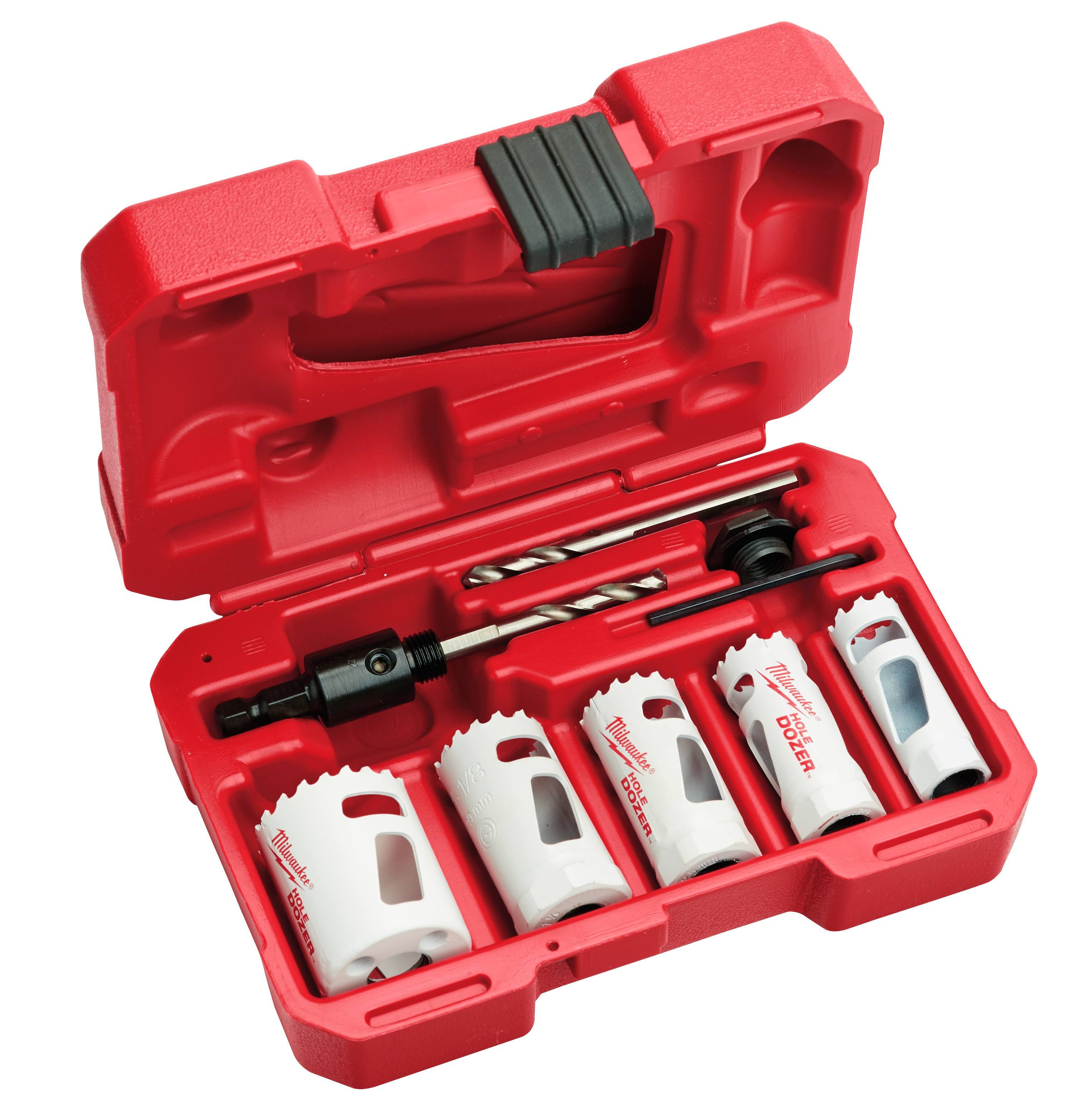 Milwaukee 49-22-4006 9 Piece General Purpose Hole Dozer Hole Saw Kit