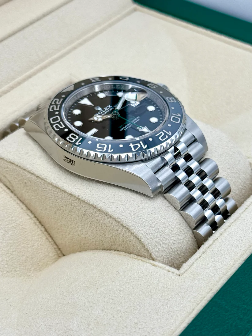 [Super Clone]RLX GMT-Master II Black Grey Bezel Jubilee Bracelet  126710grnr-0003