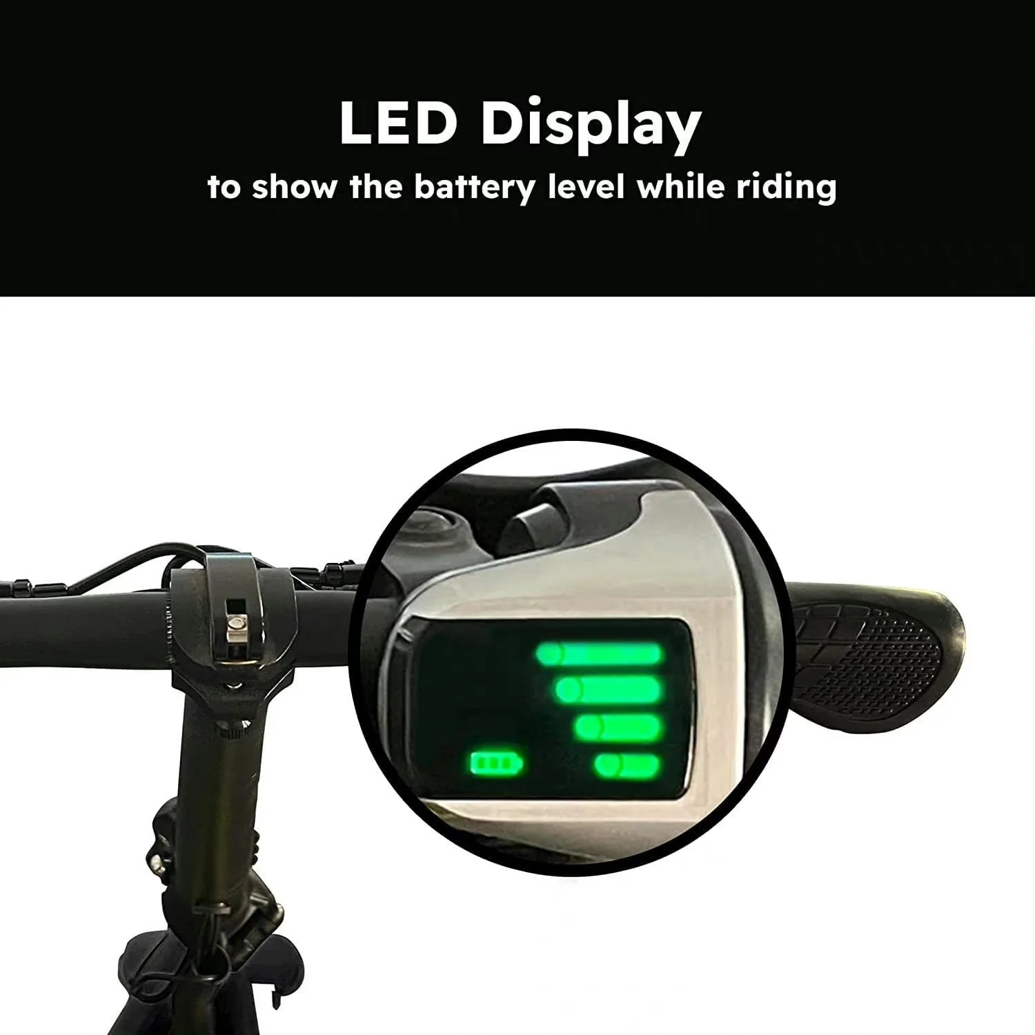 Electric Scooter Ebike, 450W 36V 12.5 Miles Long-range Battery Foldable Easy Carry Portable Design, Adult Electric Bicycle Scooter Up to 15.5 mph Commuter Scooter, 12 in Tires Off-Road, Yellow - Image 6