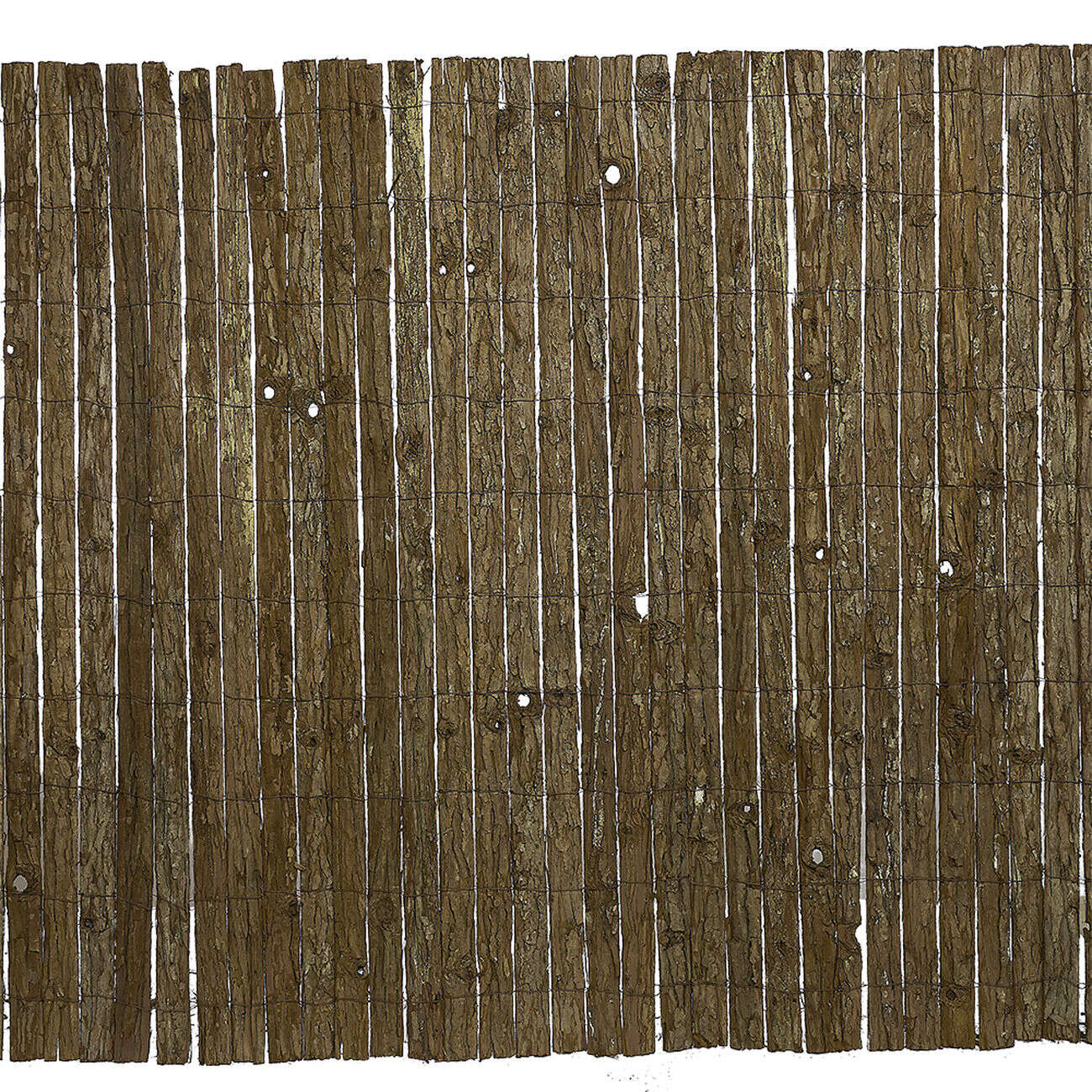 Brise vue canisse écorce de pin marron occultation modérée 300xH100 cm