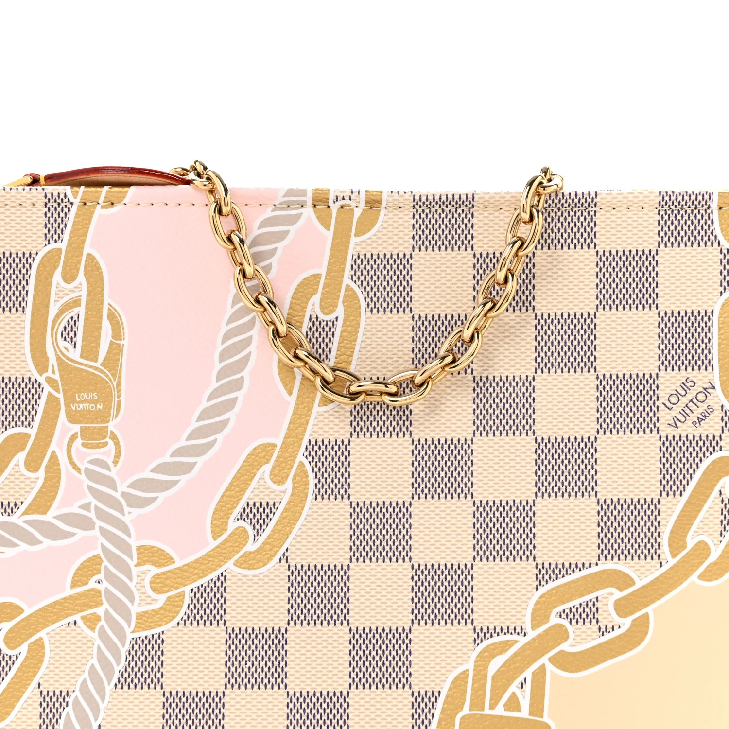Damier Azur Nautical Toiletry Pouch On Chain