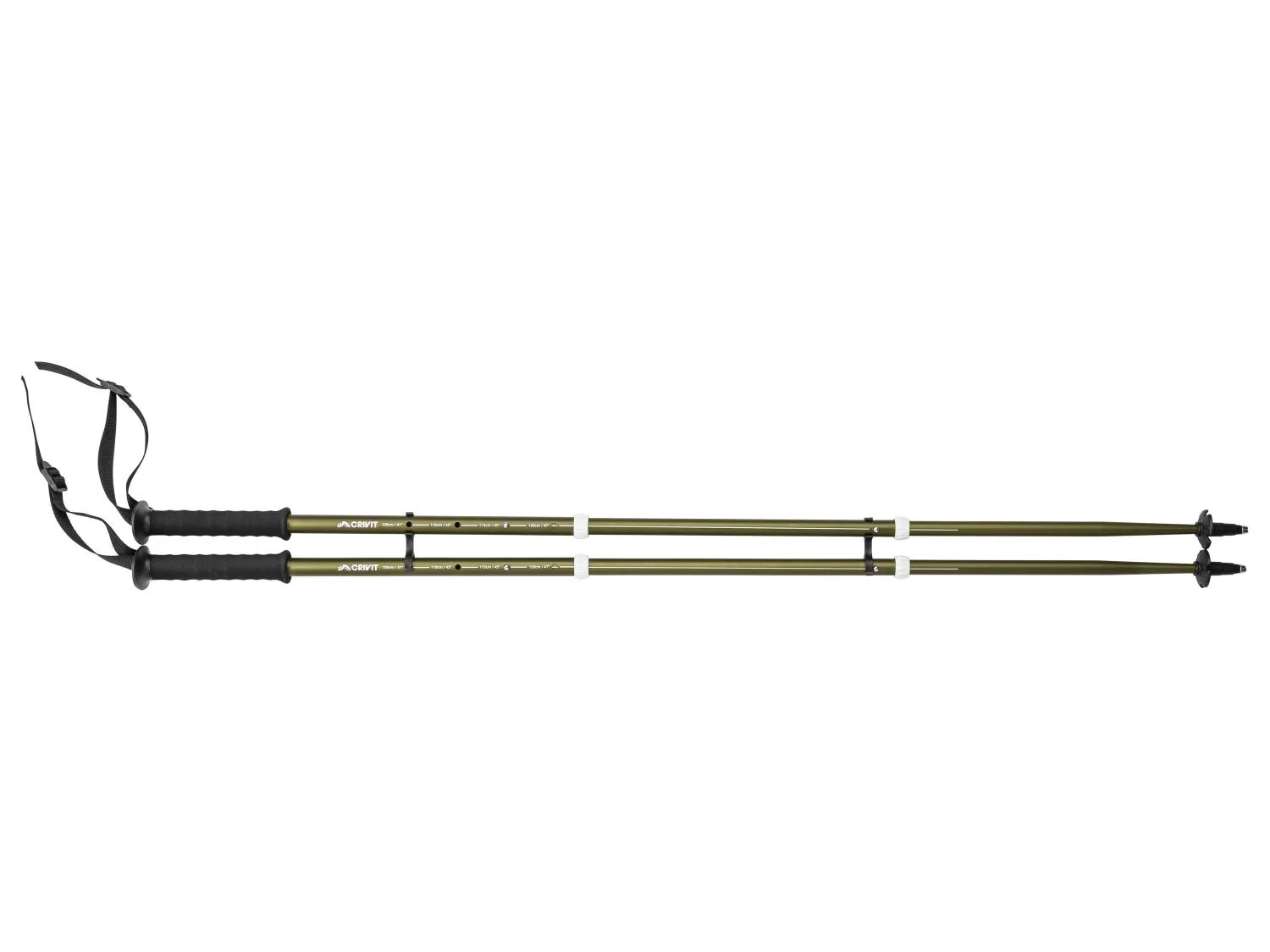 CRIVIT Lot de 2 btons de trekking