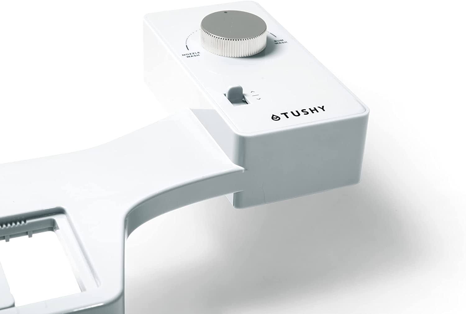 Tushy Classic 2.0 Bidet Toilet Seat Attachment, White and Silver