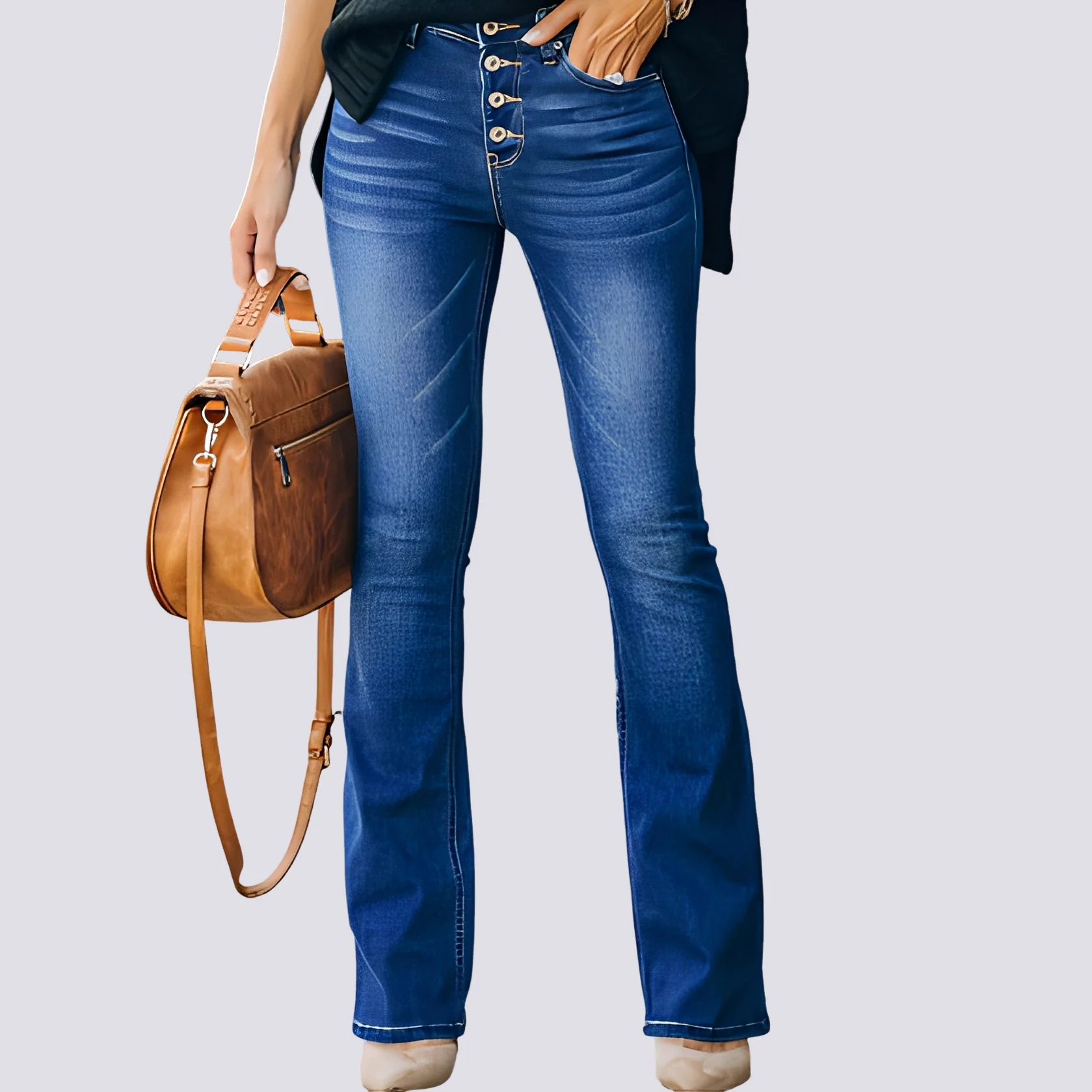 Rosie – Jean évasé pour femme – pour un look décontracté au quotidien