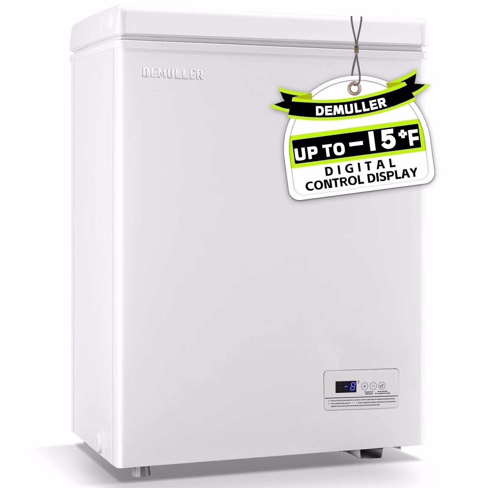 4.0 Cu.ft Deep Chest Freezer Mini Freezers Top Open Door Rmovable Storage Baskets New Black(4.0Cu.ft Black) - Image 3