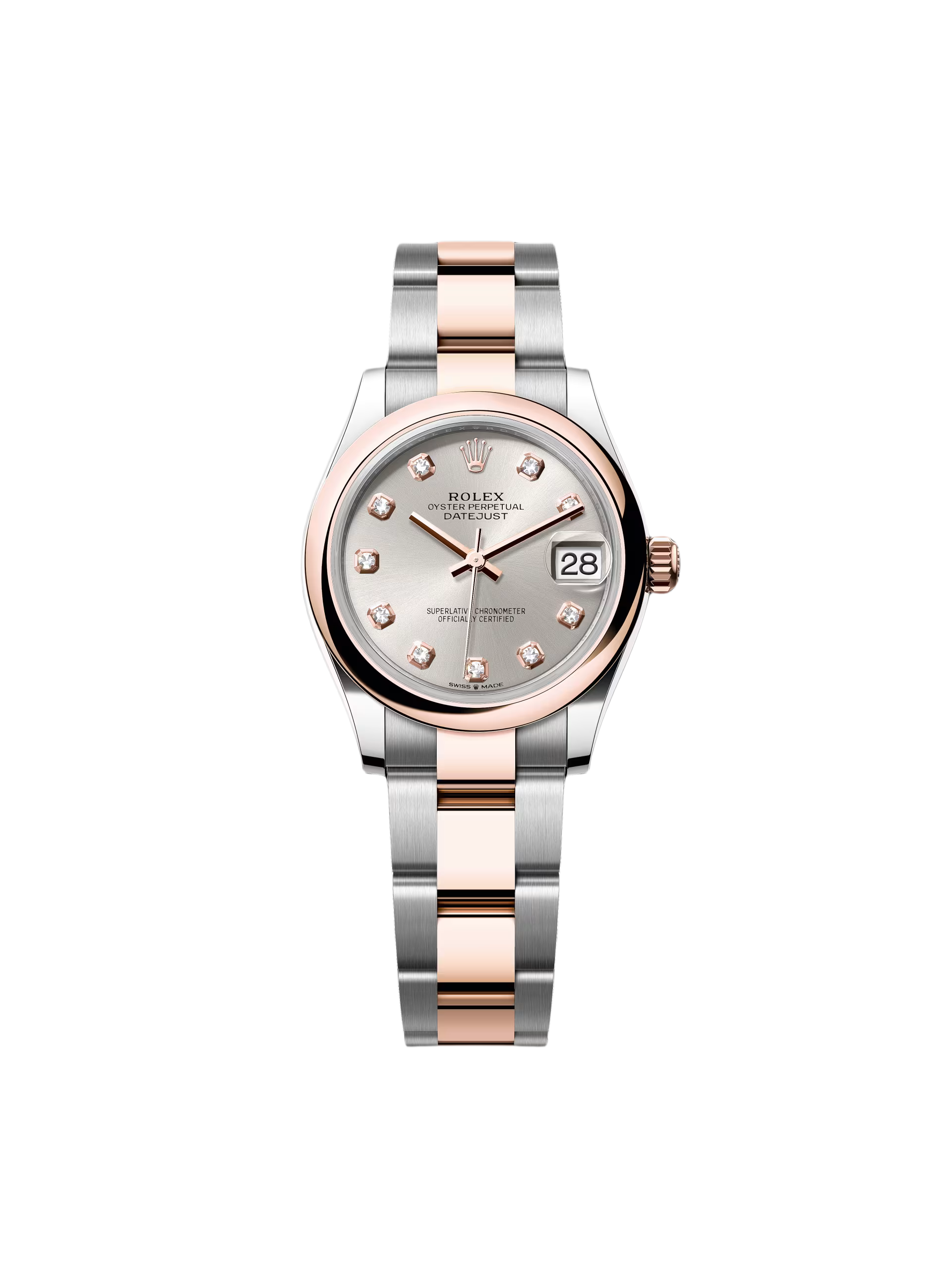 【Super Clone】RLX Datejust m278241-0015/0016 Silver 31mm Dial Oyster Bracelet Watch