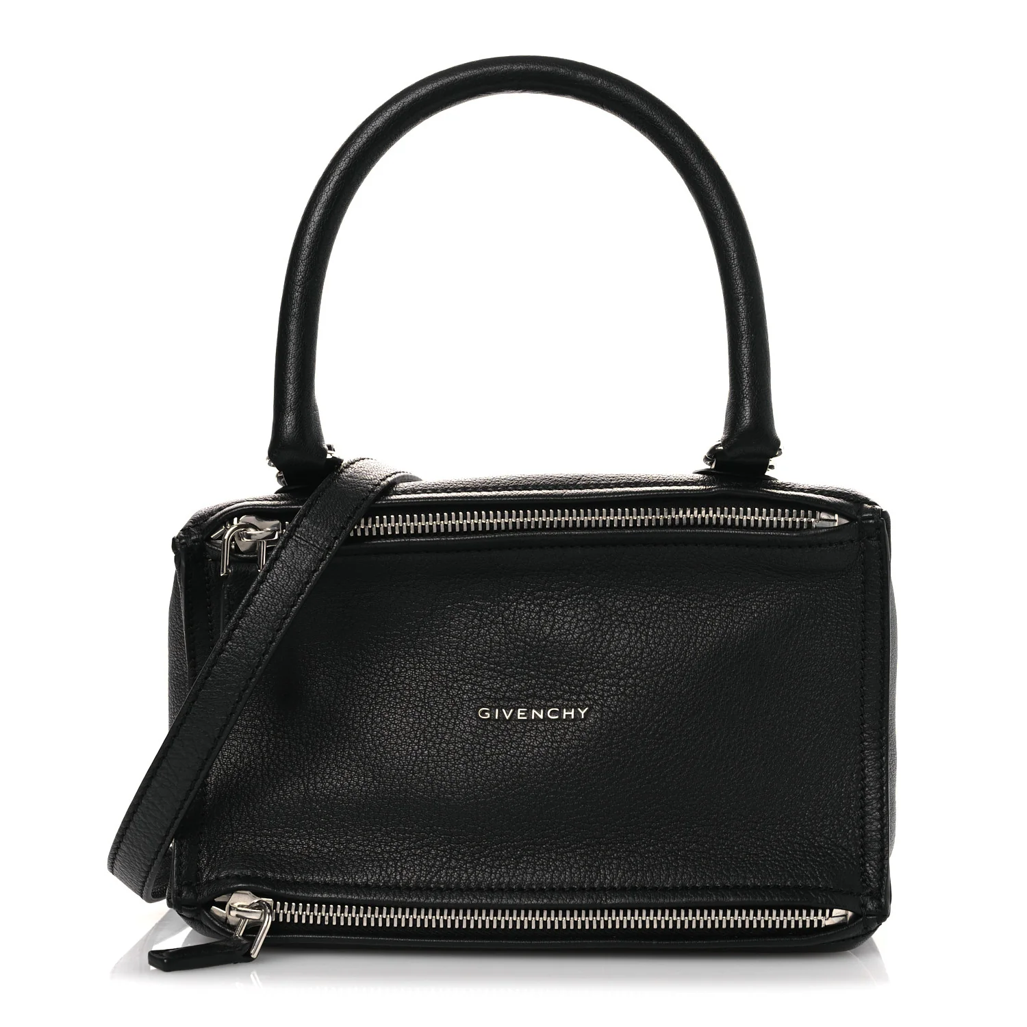 Sugar Goatskin Small Pandora Black